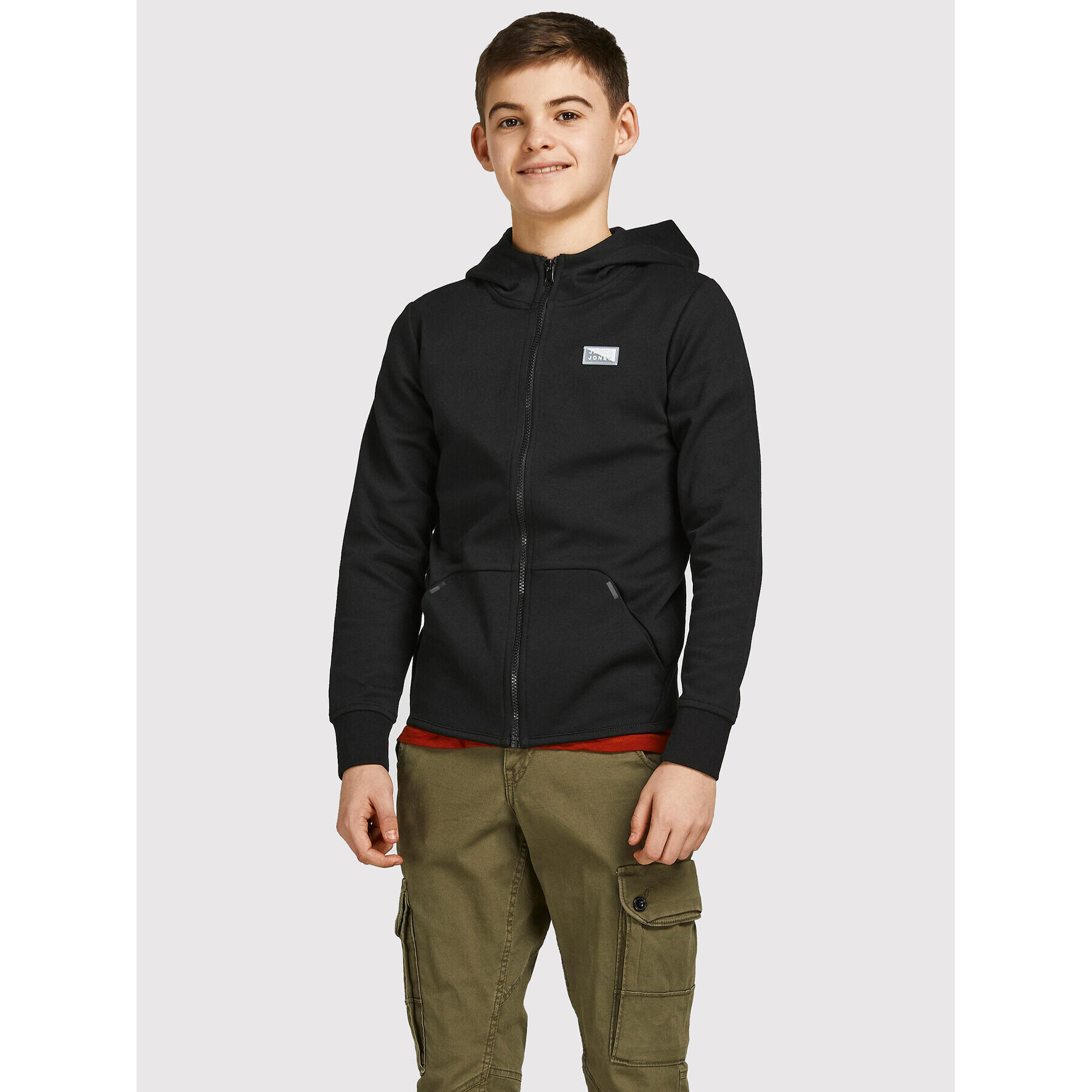 Jack&Jones Junior Mikina Coair 12192600 Černá Regular Fit - Pepit.cz