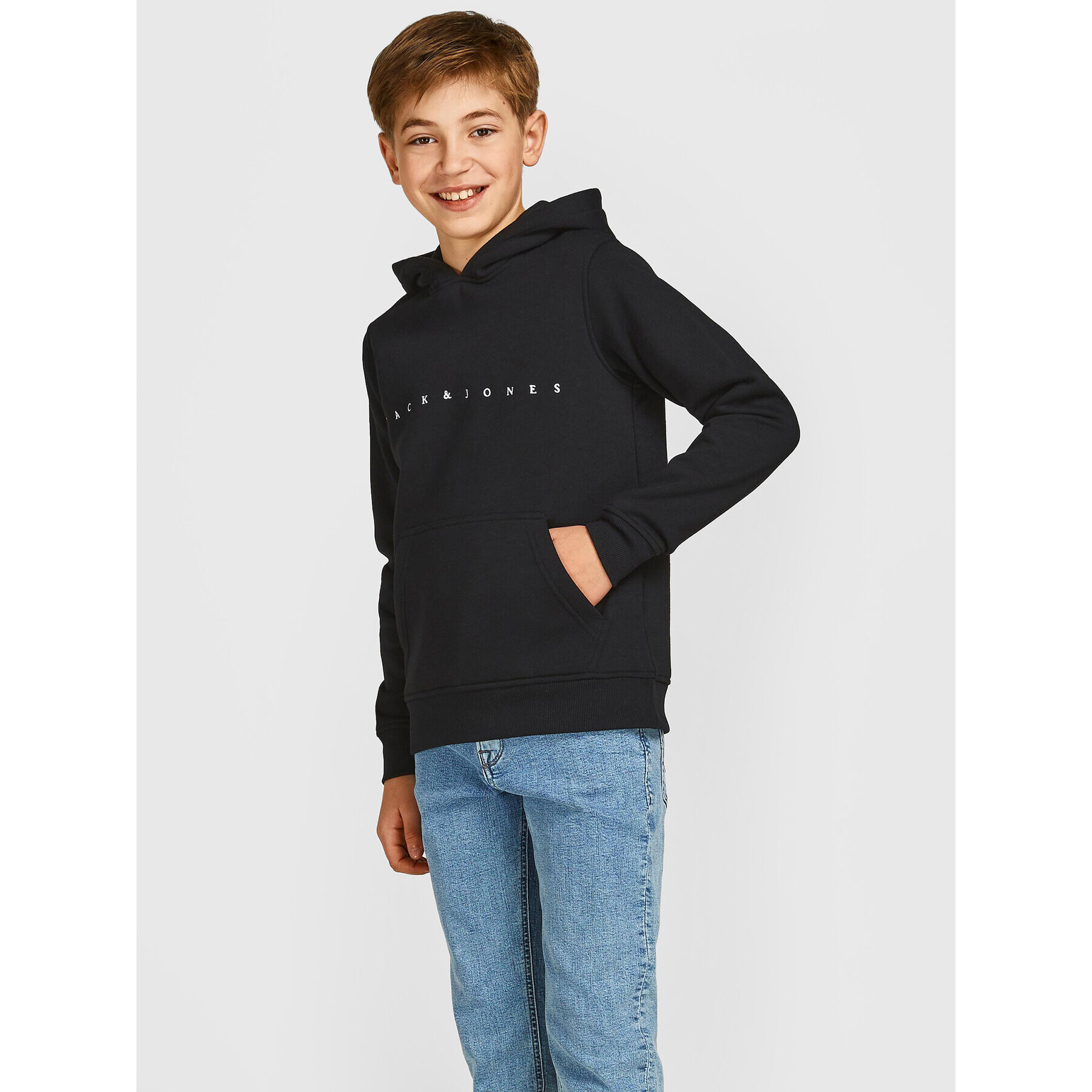 Jack&Jones Junior Mikina Copenhagen 12214983 Černá Regular Fit - Pepit.cz