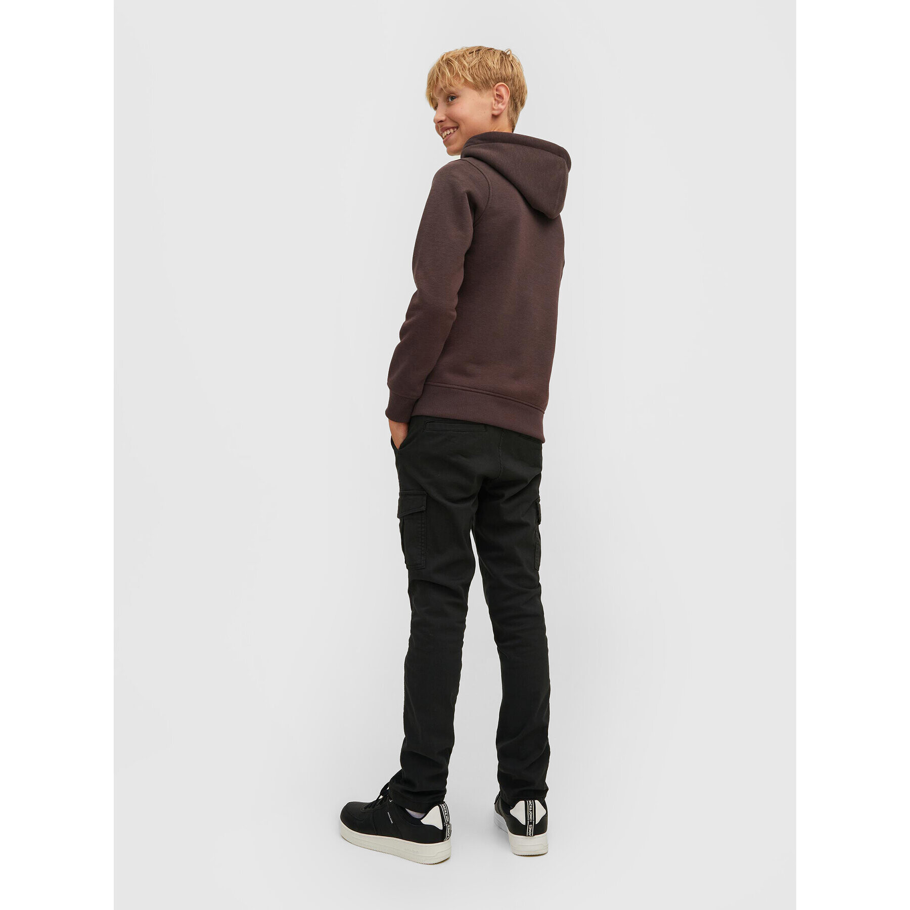 Jack&Jones Junior Mikina Copenhagen 12214983 Hnědá Regular Fit - Pepit.cz