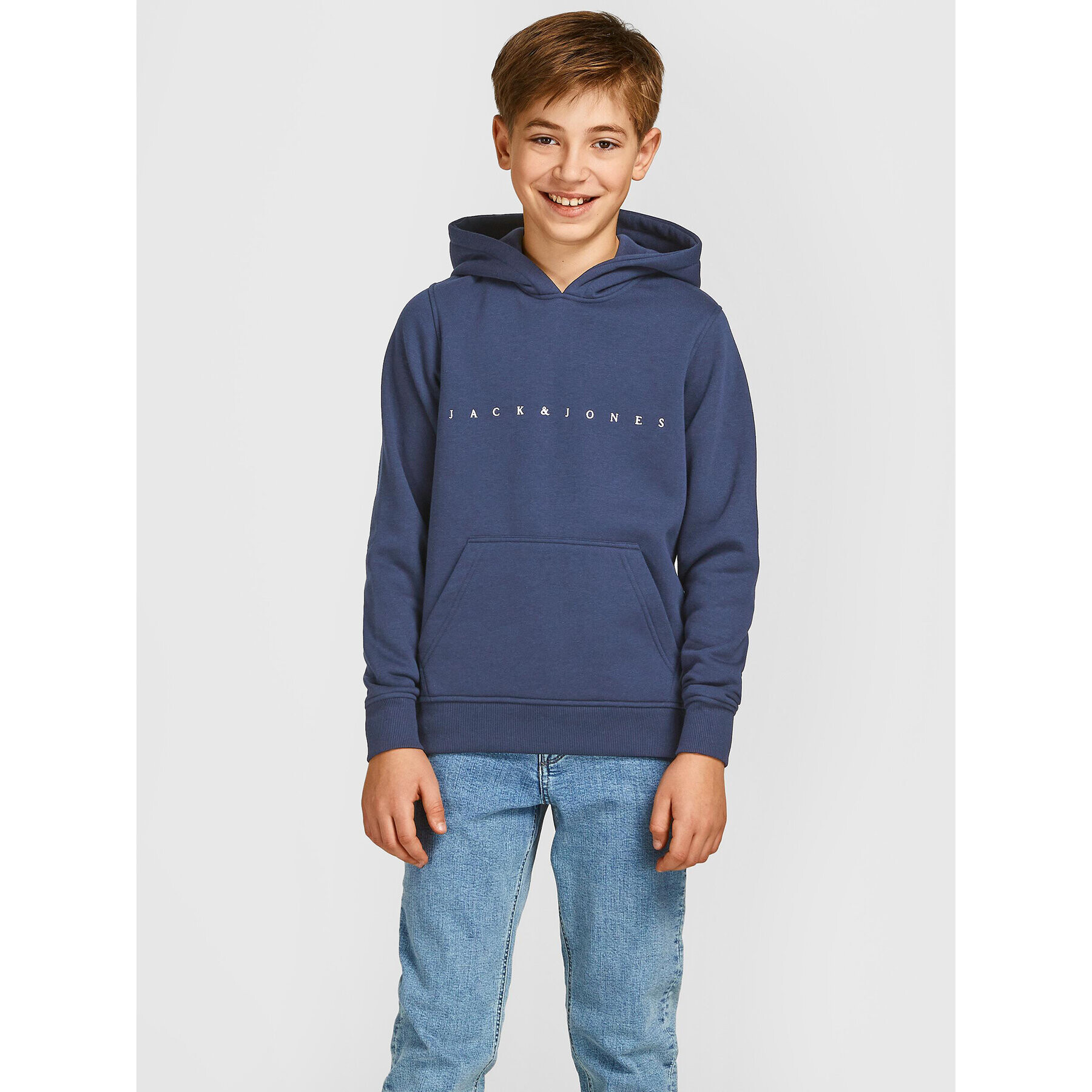 Jack&Jones Junior Mikina Copenhagen 2214983 Tmavomodrá Regular Fit - Pepit.cz