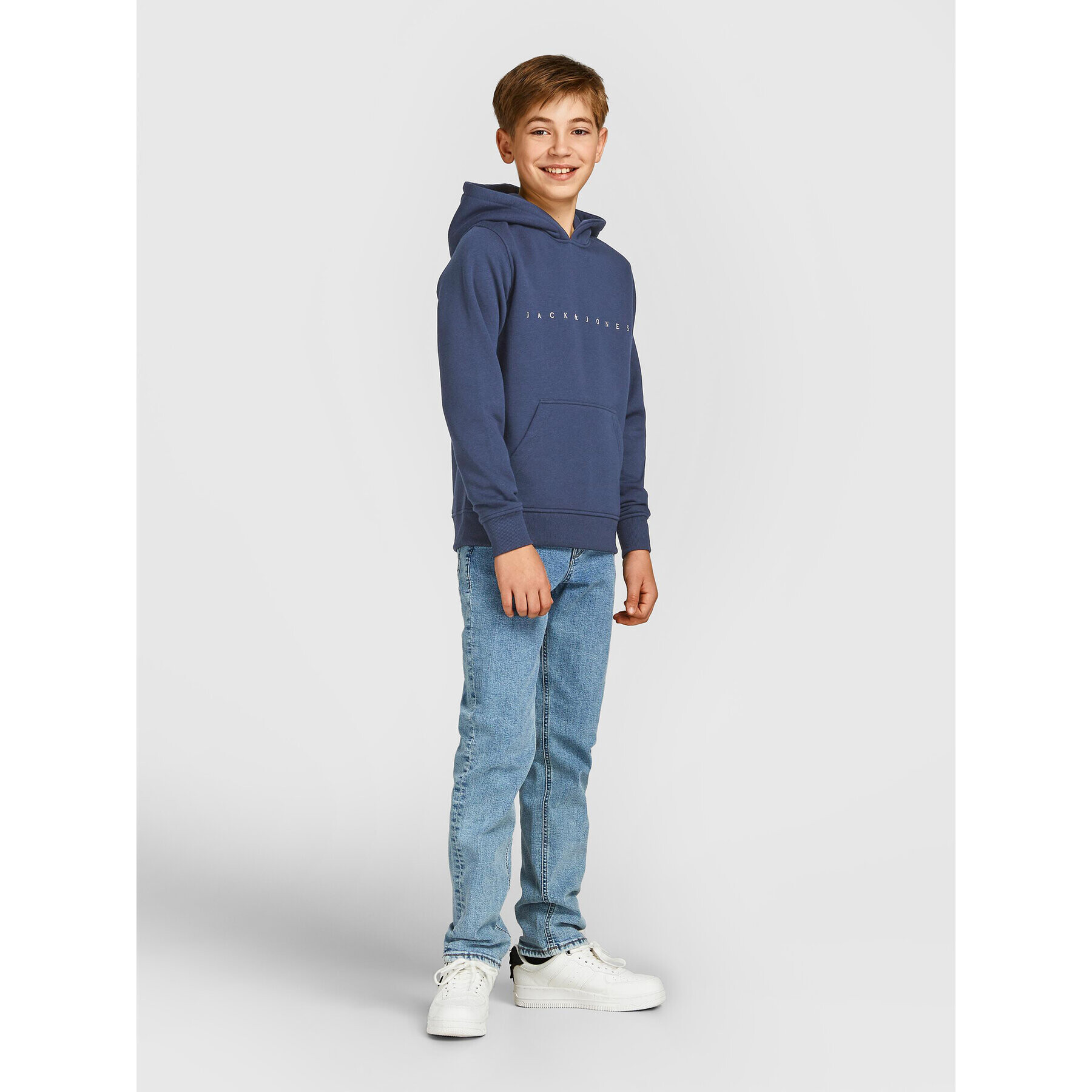 Jack&Jones Junior Mikina Copenhagen 2214983 Tmavomodrá Regular Fit - Pepit.cz