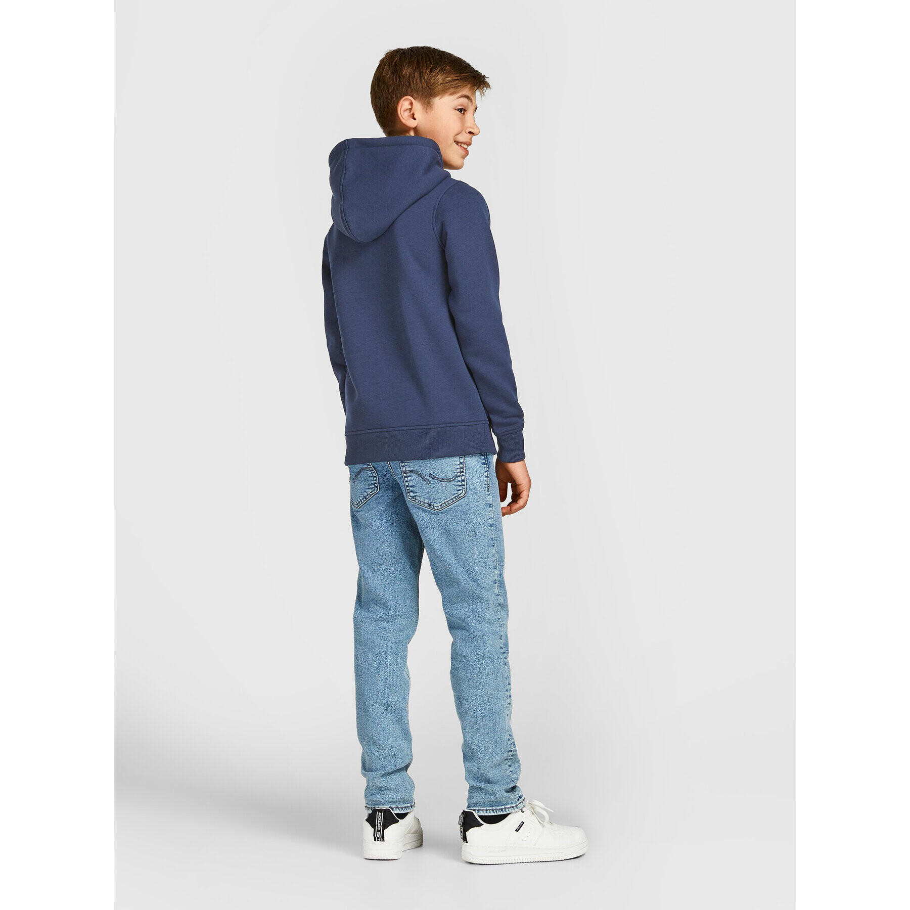 Jack&Jones Junior Mikina Copenhagen 2214983 Tmavomodrá Regular Fit - Pepit.cz