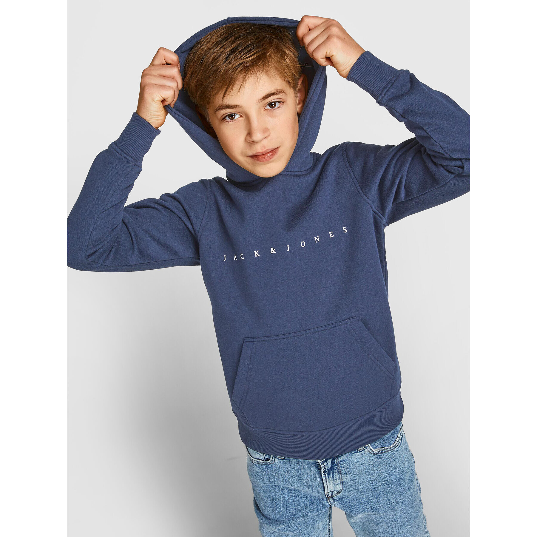 Jack&Jones Junior Mikina Copenhagen 2214983 Tmavomodrá Regular Fit - Pepit.cz