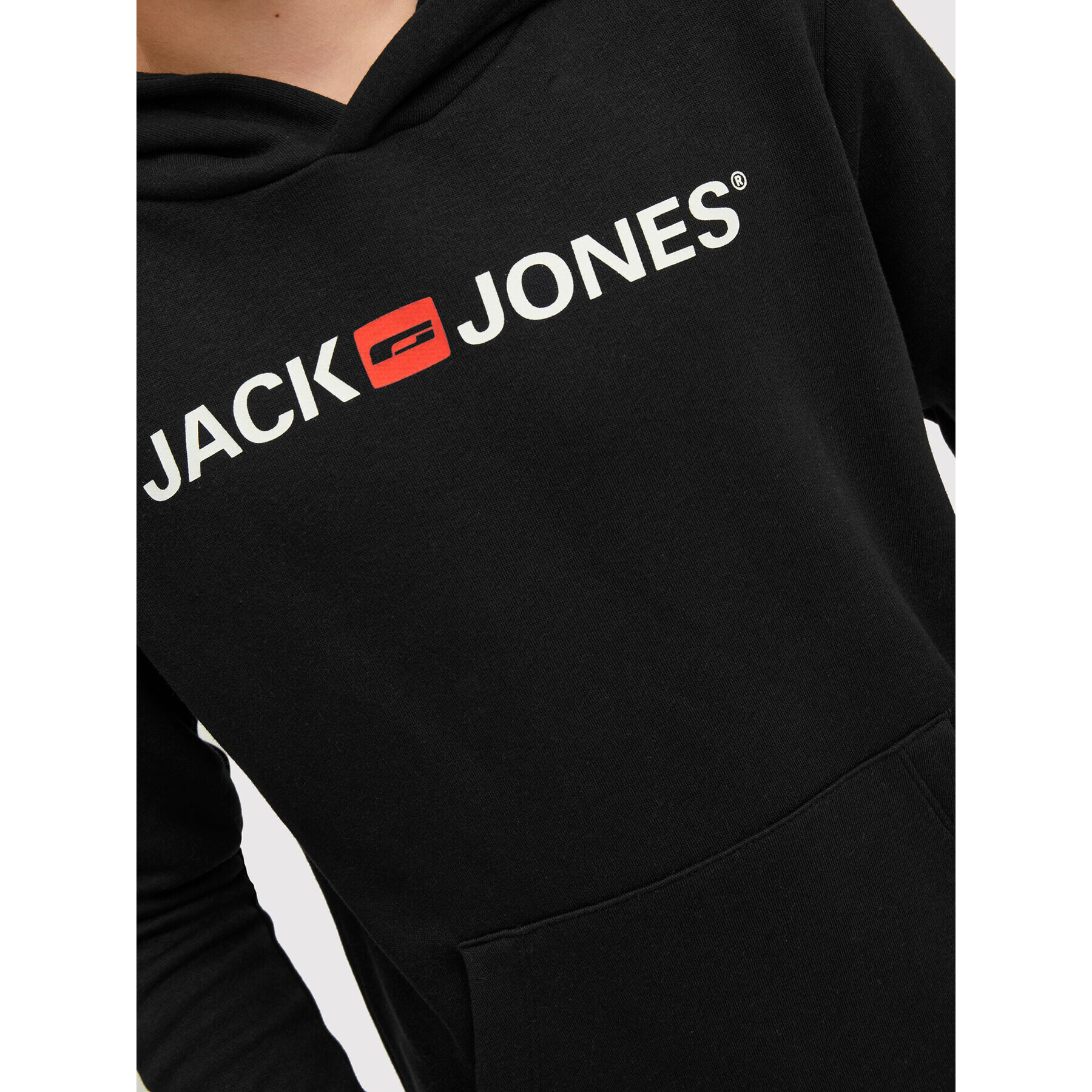 Jack&Jones Junior Mikina Corp 12212186 Černá Regular Fit - Pepit.cz