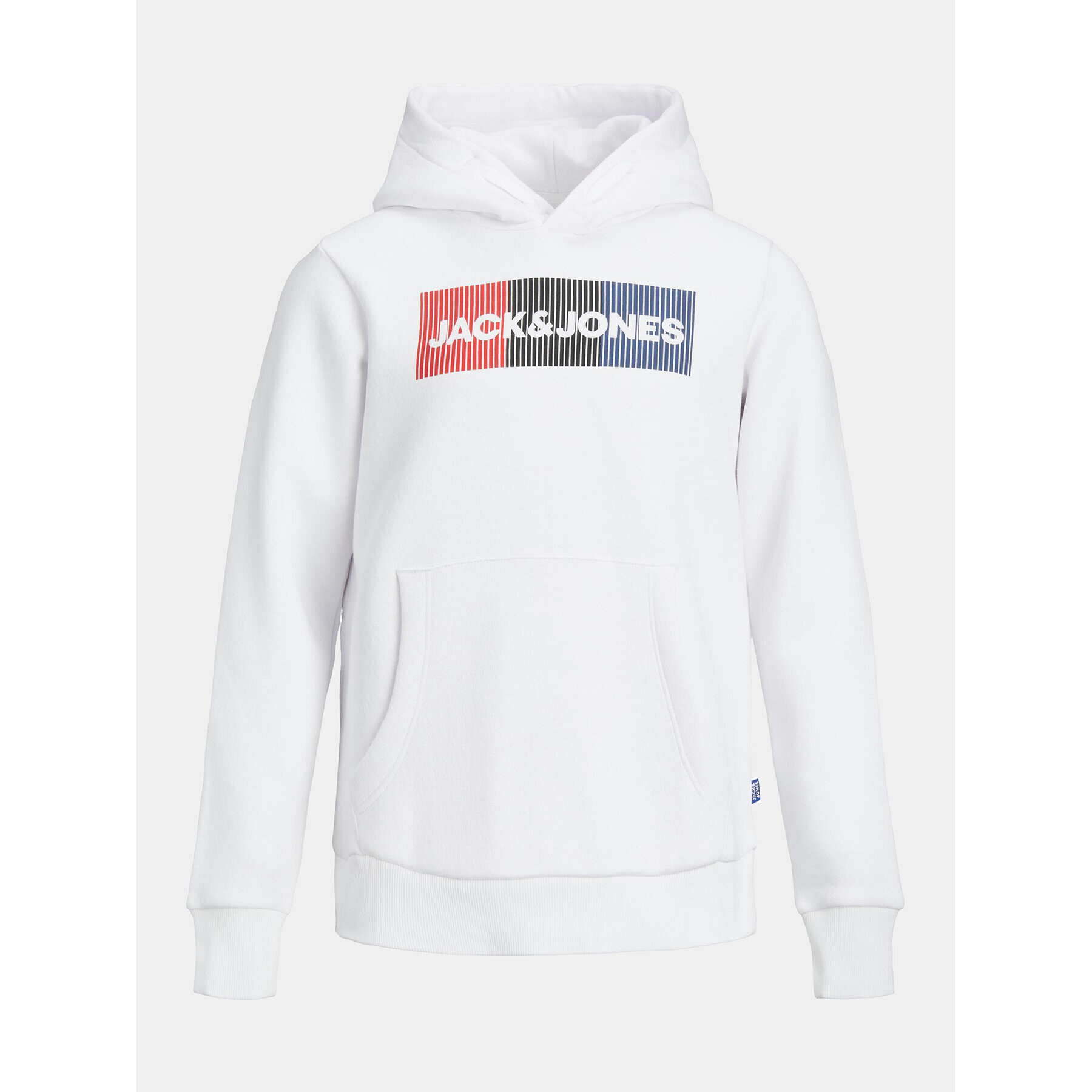 Jack&Jones Junior Mikina Corp Logo 12152841 Bílá Regular Fit - Pepit.cz