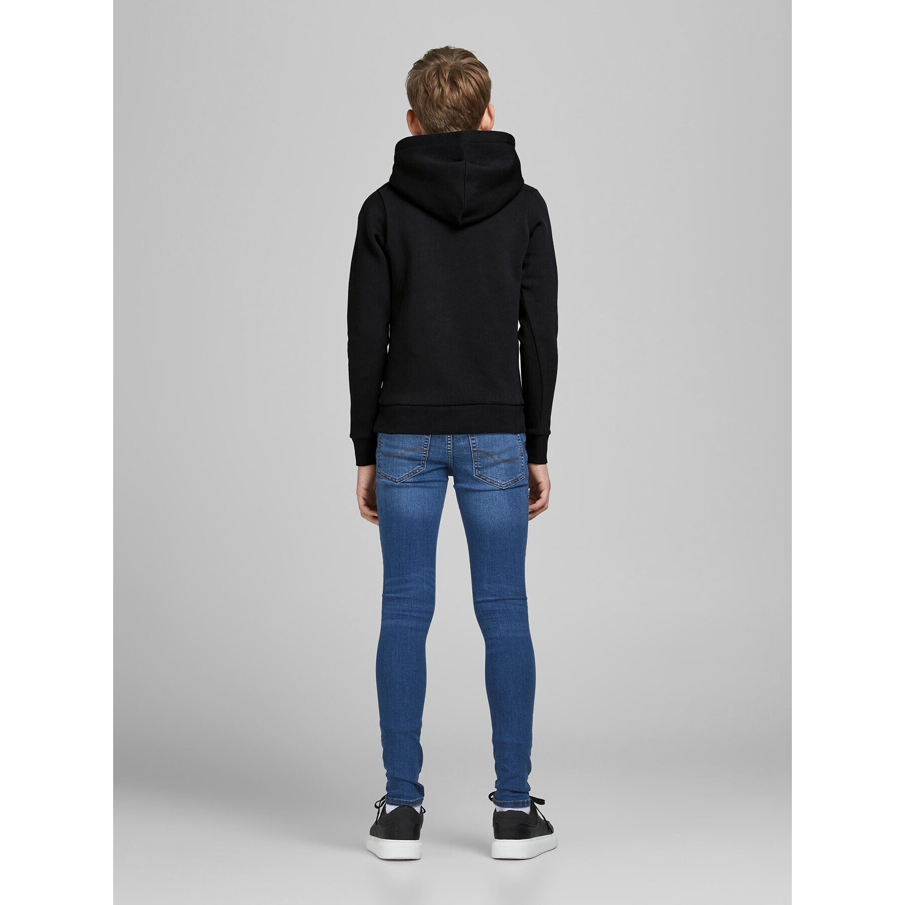 Jack&Jones Junior Mikina Corp Logo 12152841 Černá Regular Fit - Pepit.cz