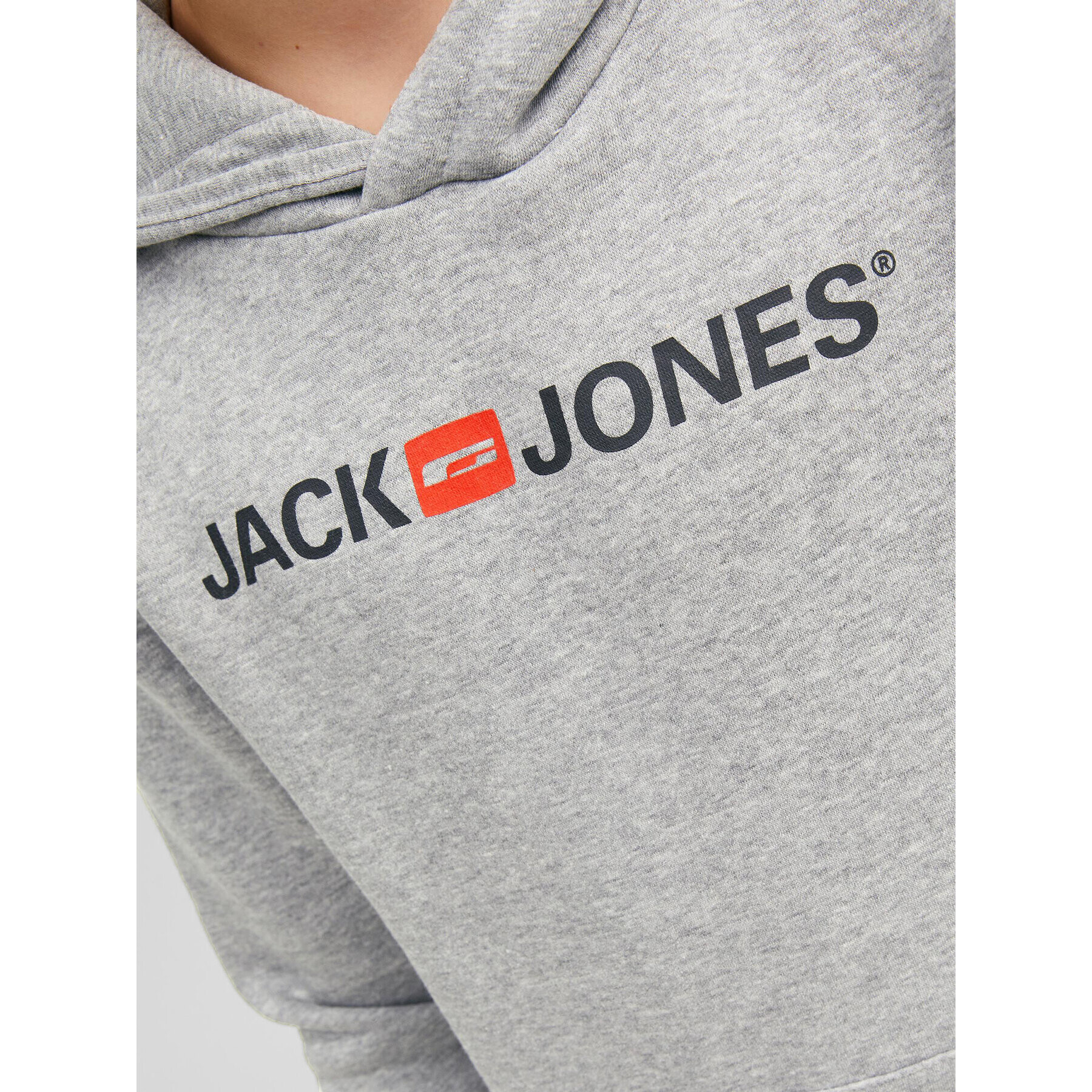 Jack&Jones Junior Mikina Corp Old Logo 12212186 Šedá Regular Fit - Pepit.cz