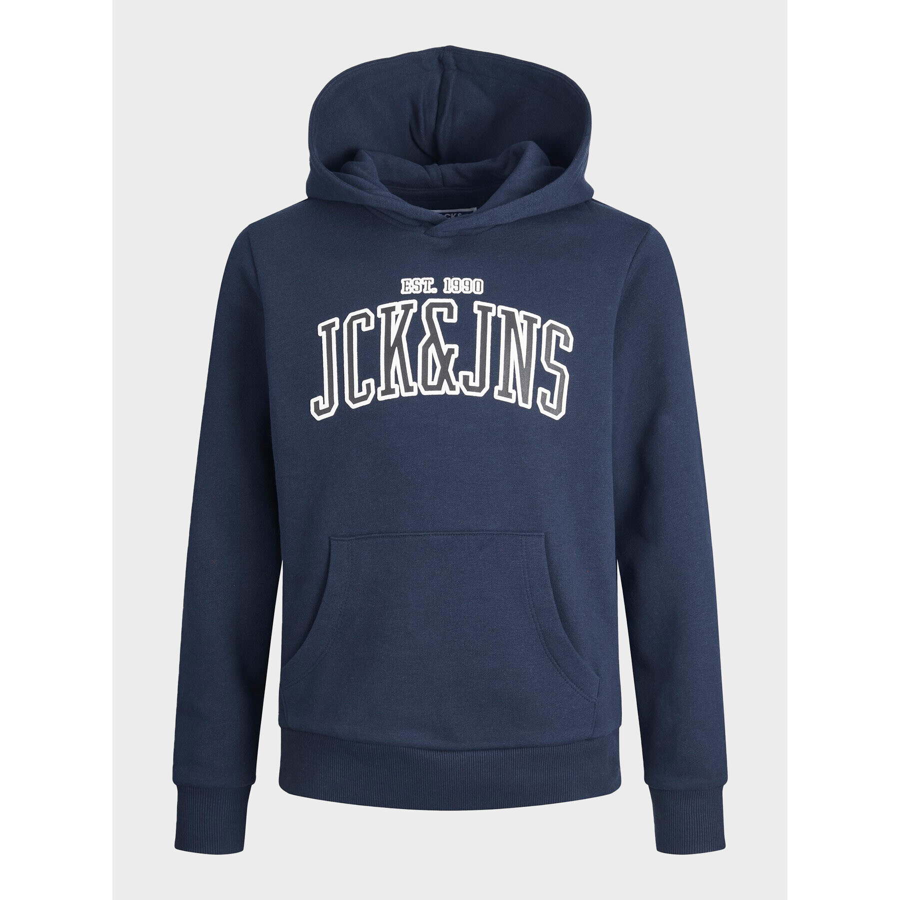 Jack&Jones Junior Mikina Emb 12213292 Tmavomodrá Regular Fit - Pepit.cz