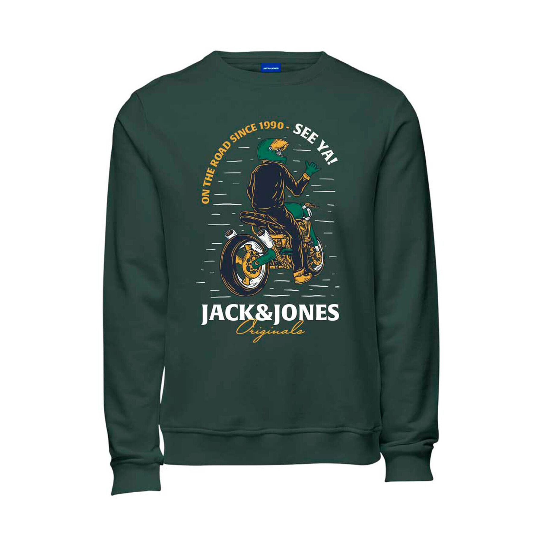 Jack&Jones Junior Mikina Headon 12220197 Zelená Regular Fit - Pepit.cz