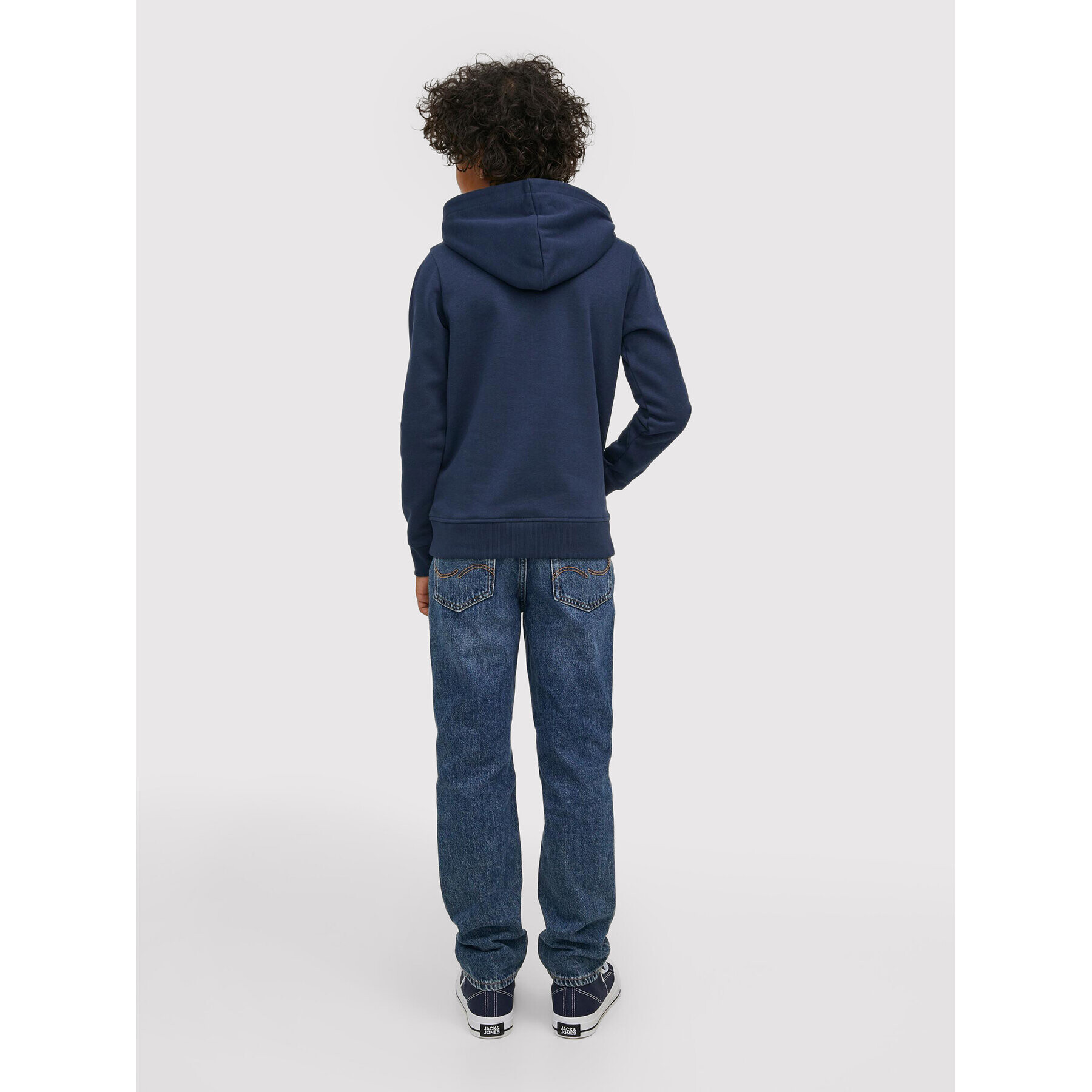 Jack&Jones Junior Mikina Jiron 12213277 Tmavomodrá Regular Fit - Pepit.cz