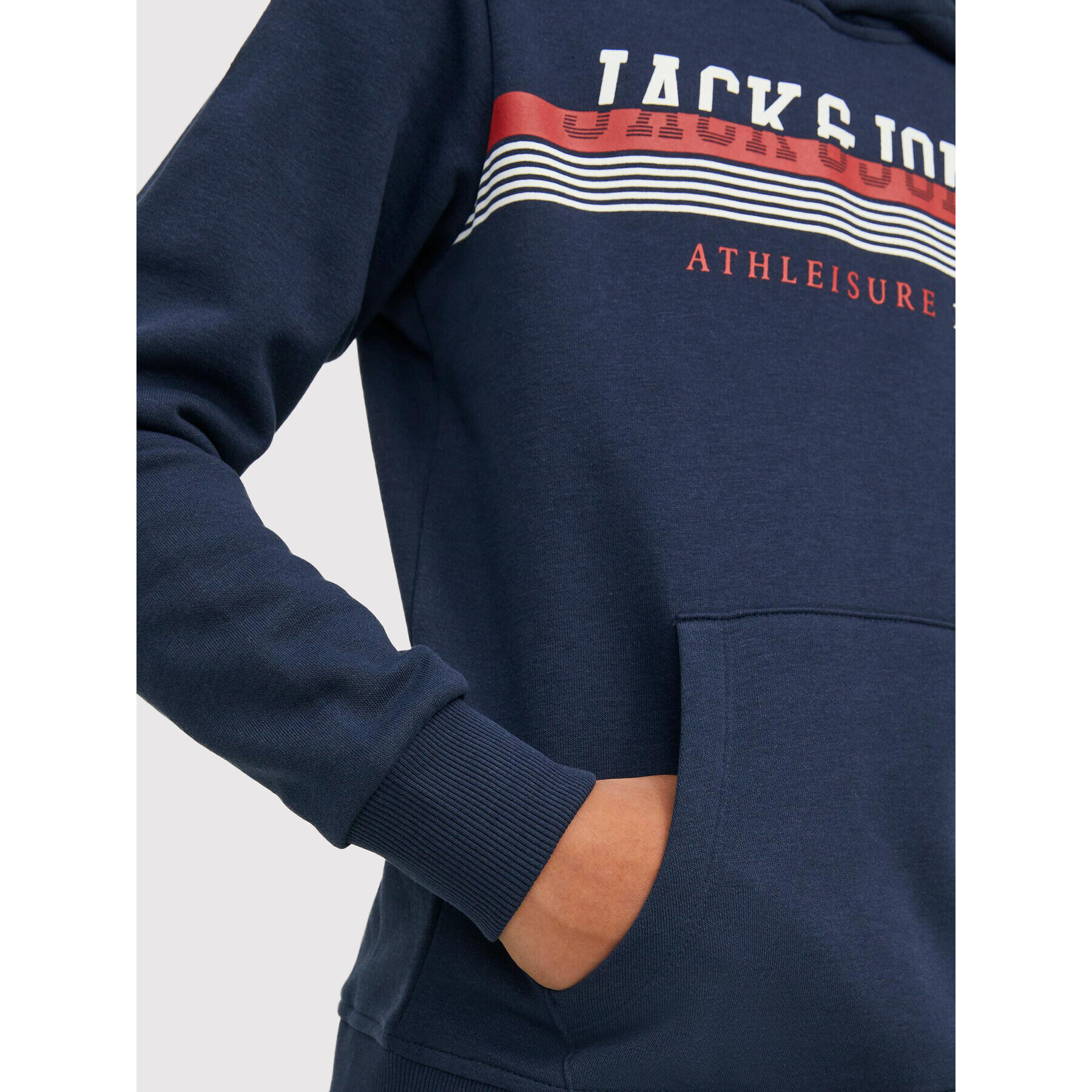 Jack&Jones Junior Mikina Jiron 12213277 Tmavomodrá Regular Fit - Pepit.cz