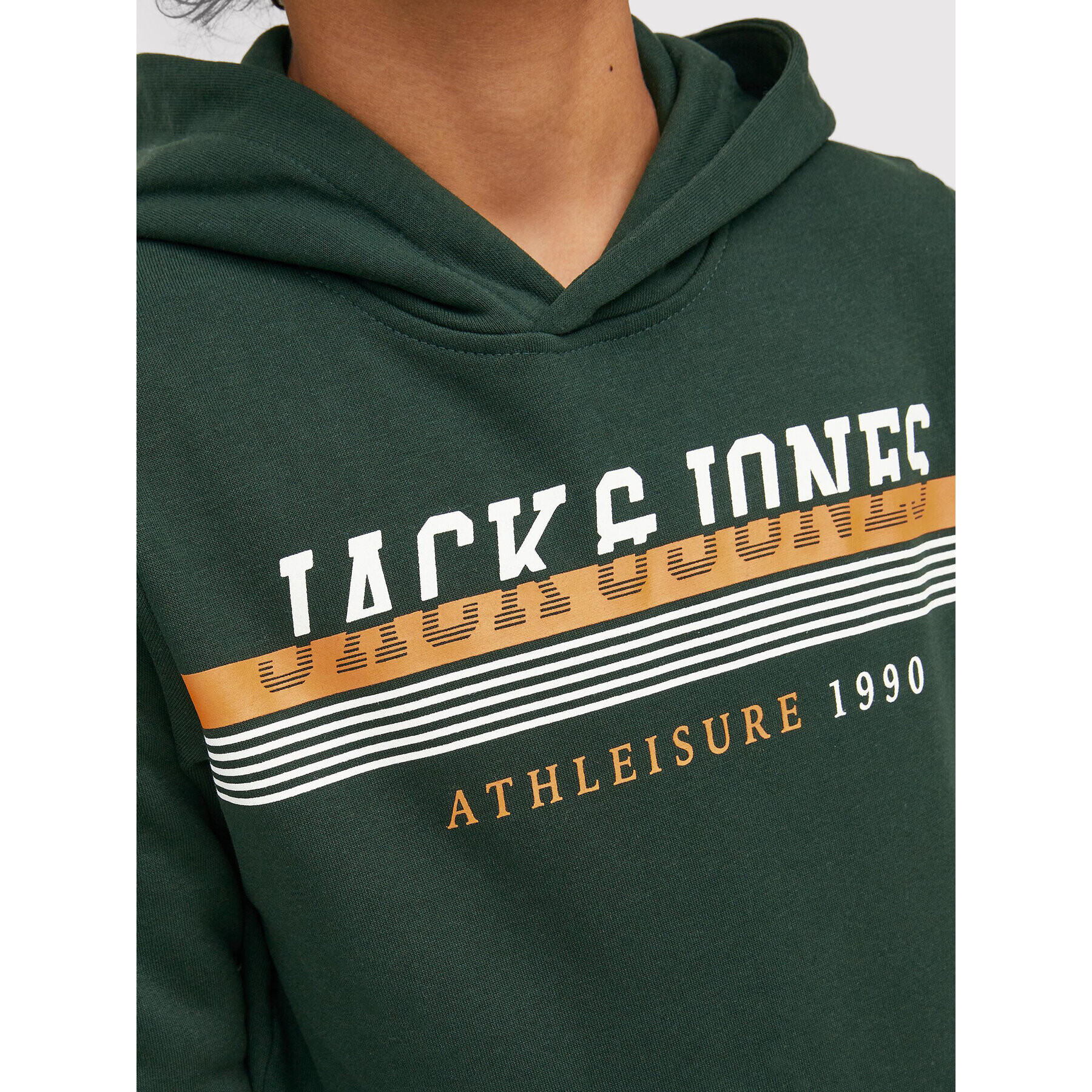 Jack&Jones Junior Mikina Jiron 12213277 Zelená Regular Fit - Pepit.cz