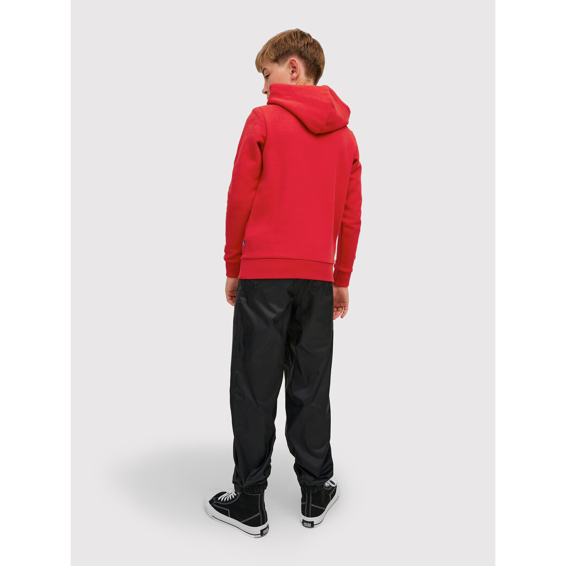 Jack&Jones Junior Mikina Logo 12212287 Červená Regular Fit - Pepit.cz