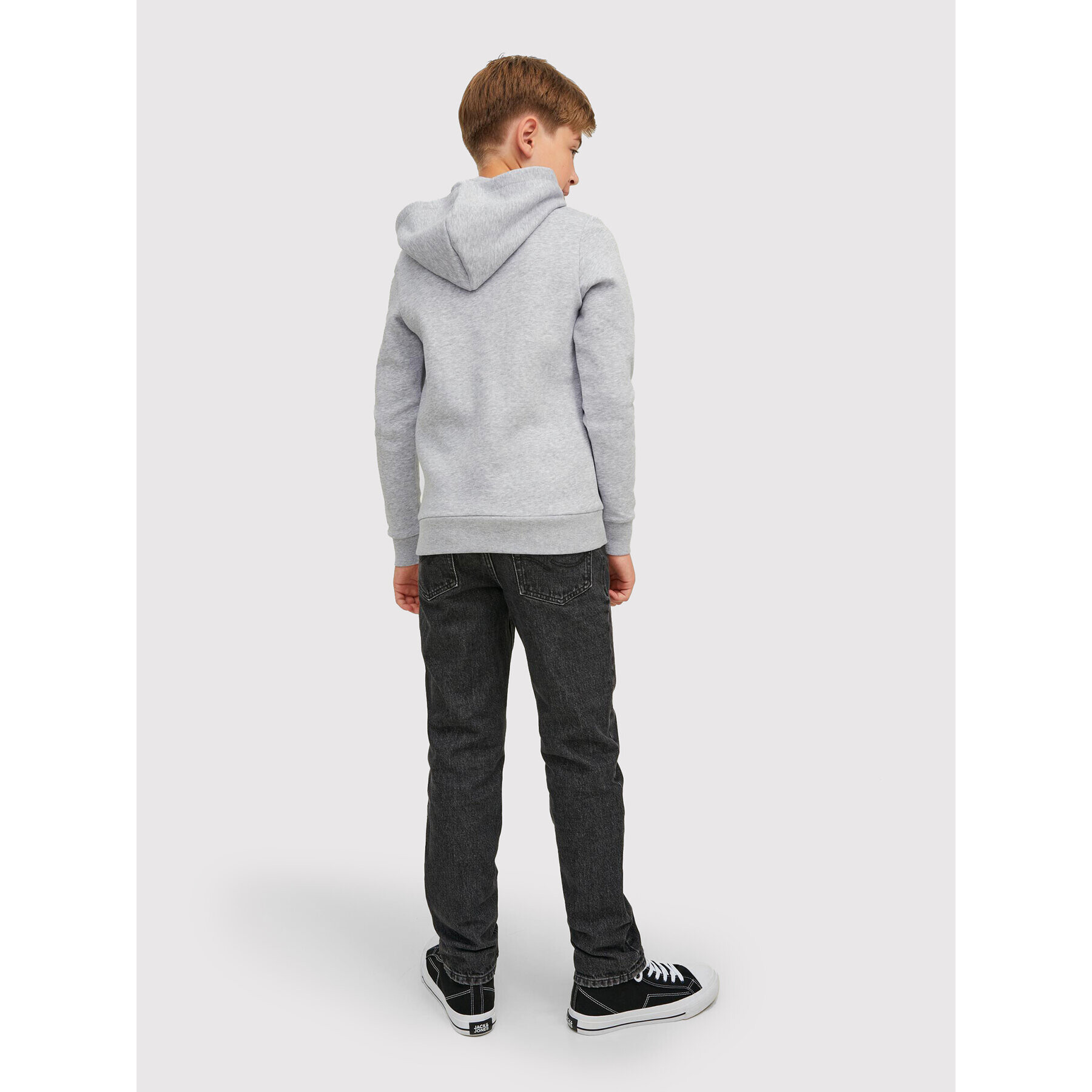 Jack&Jones Junior Mikina Logo 12212287 Šedá Regular Fit - Pepit.cz