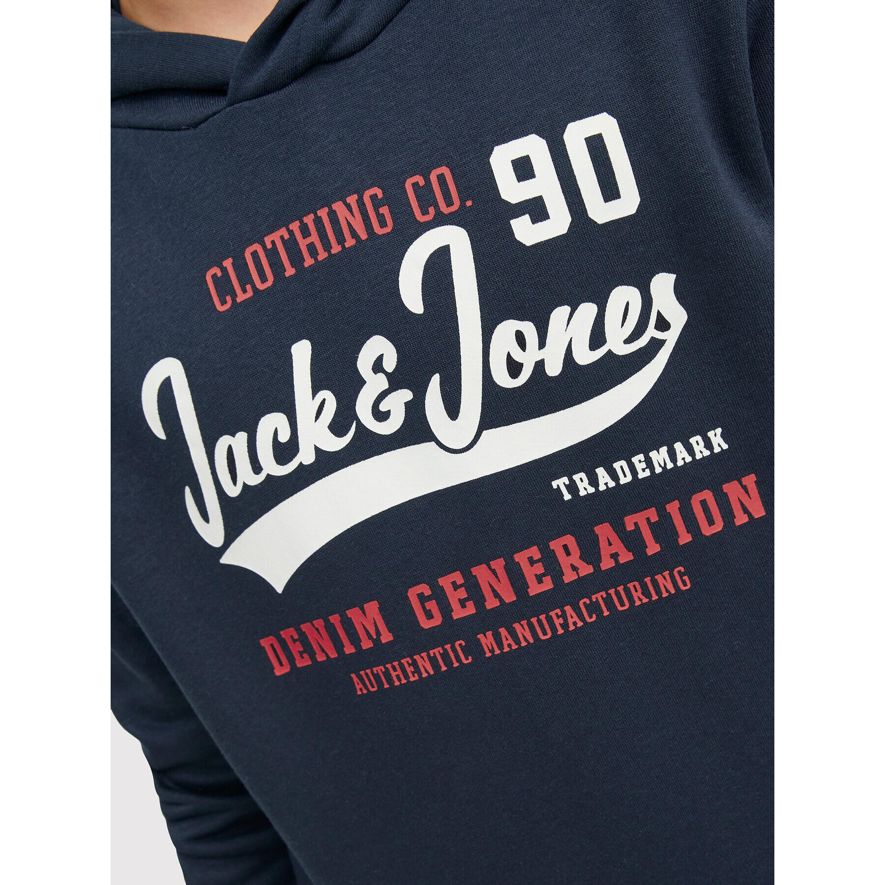 Jack&Jones Junior Mikina Logo 12212287 Tmavomodrá Regular Fit - Pepit.cz