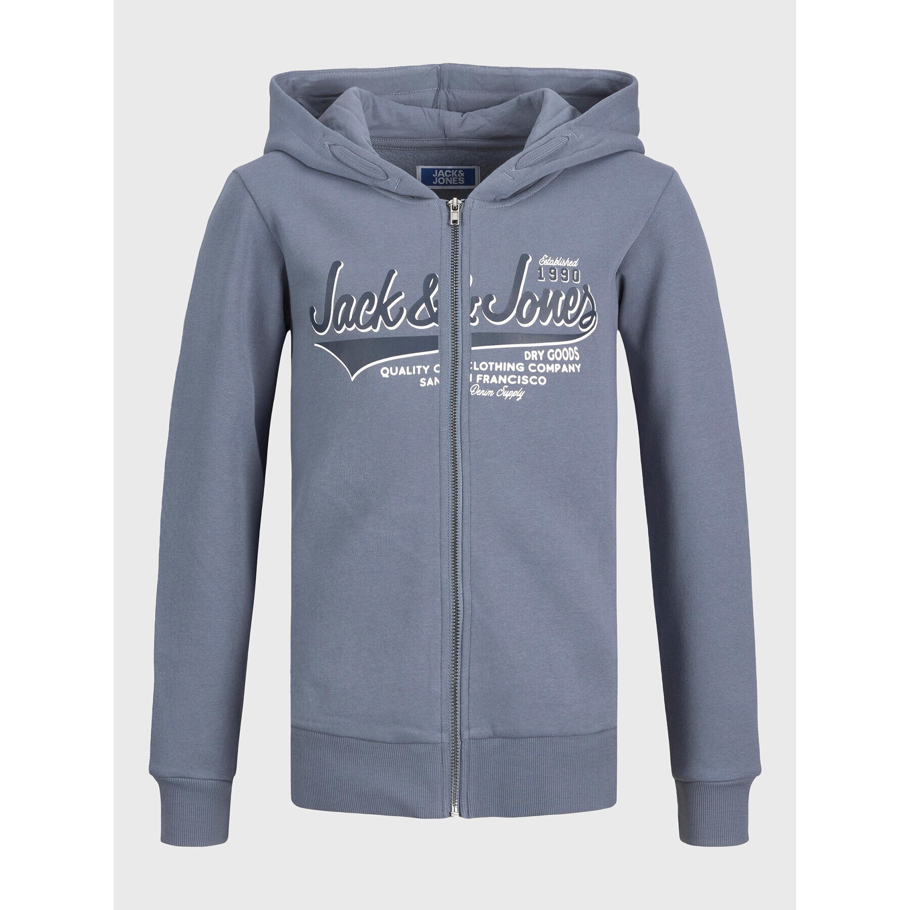 Jack&Jones Junior Mikina Logo 12218049 Modrá Regular Fit - Pepit.cz