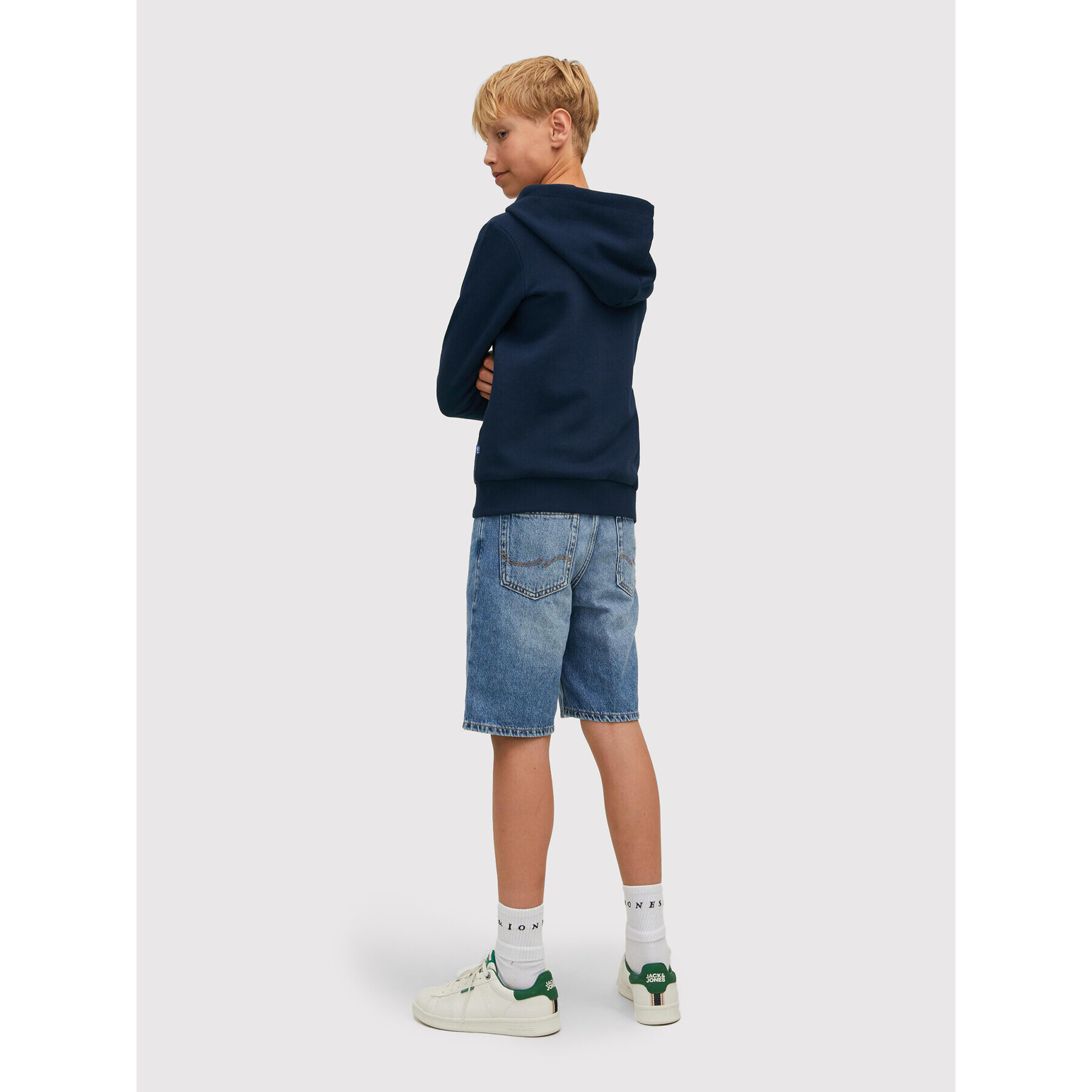 Jack&Jones Junior Mikina Logo 12218049 Tmavomodrá Regular Fit - Pepit.cz