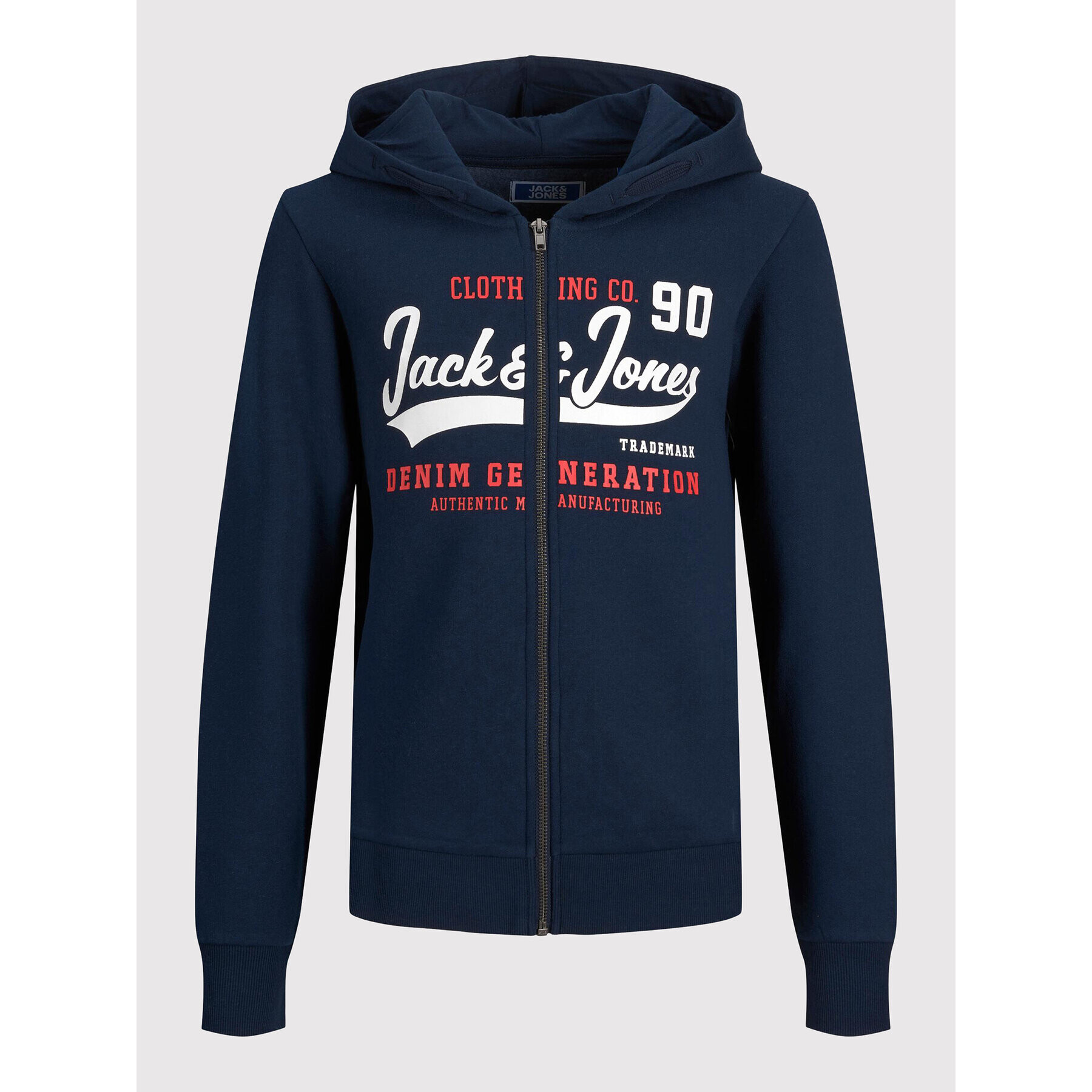 Jack&Jones Junior Mikina Logo 12218049 Tmavomodrá Regular Fit - Pepit.cz