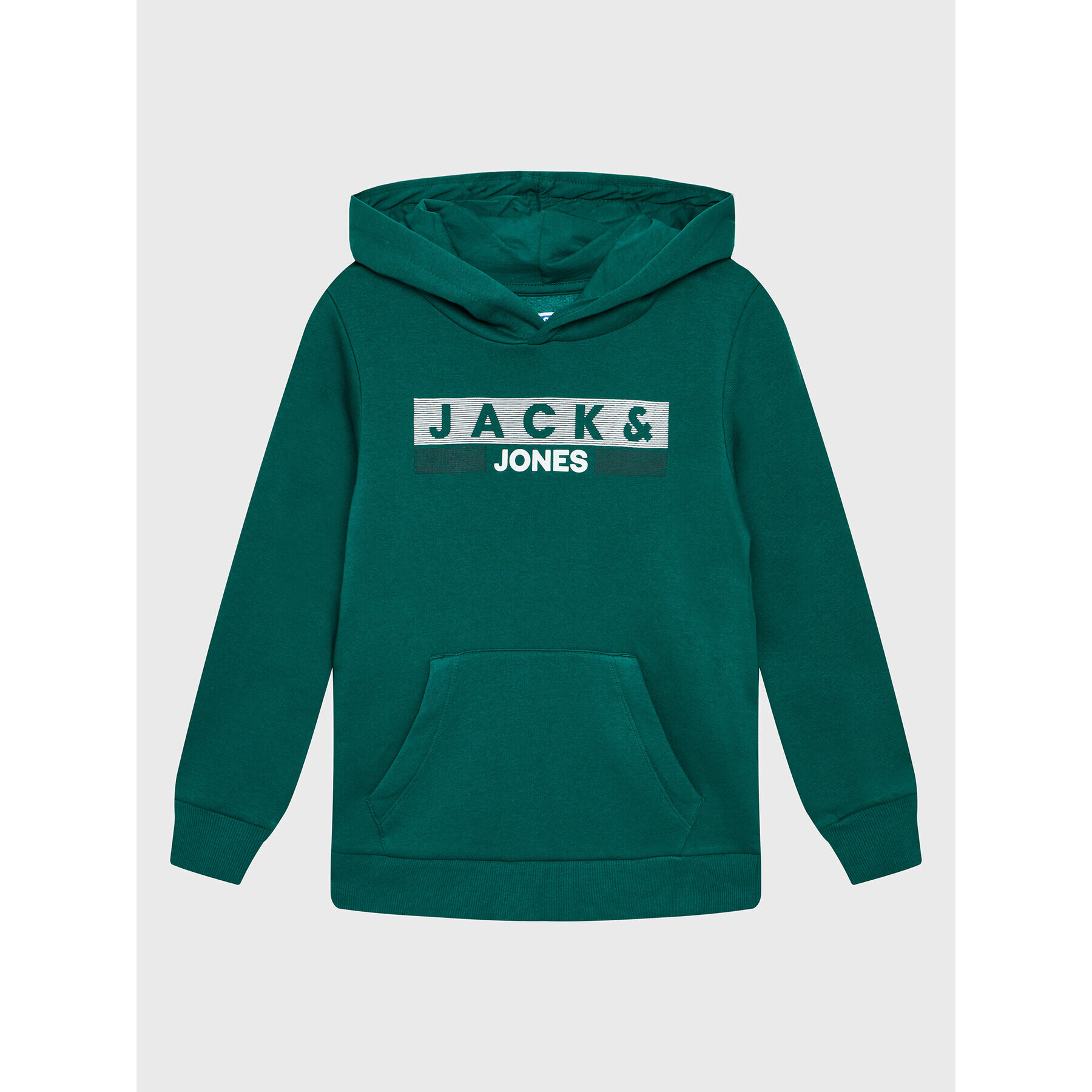 Jack&Jones Junior Mikina Logo 12231372 Zelená Regular Fit - Pepit.cz