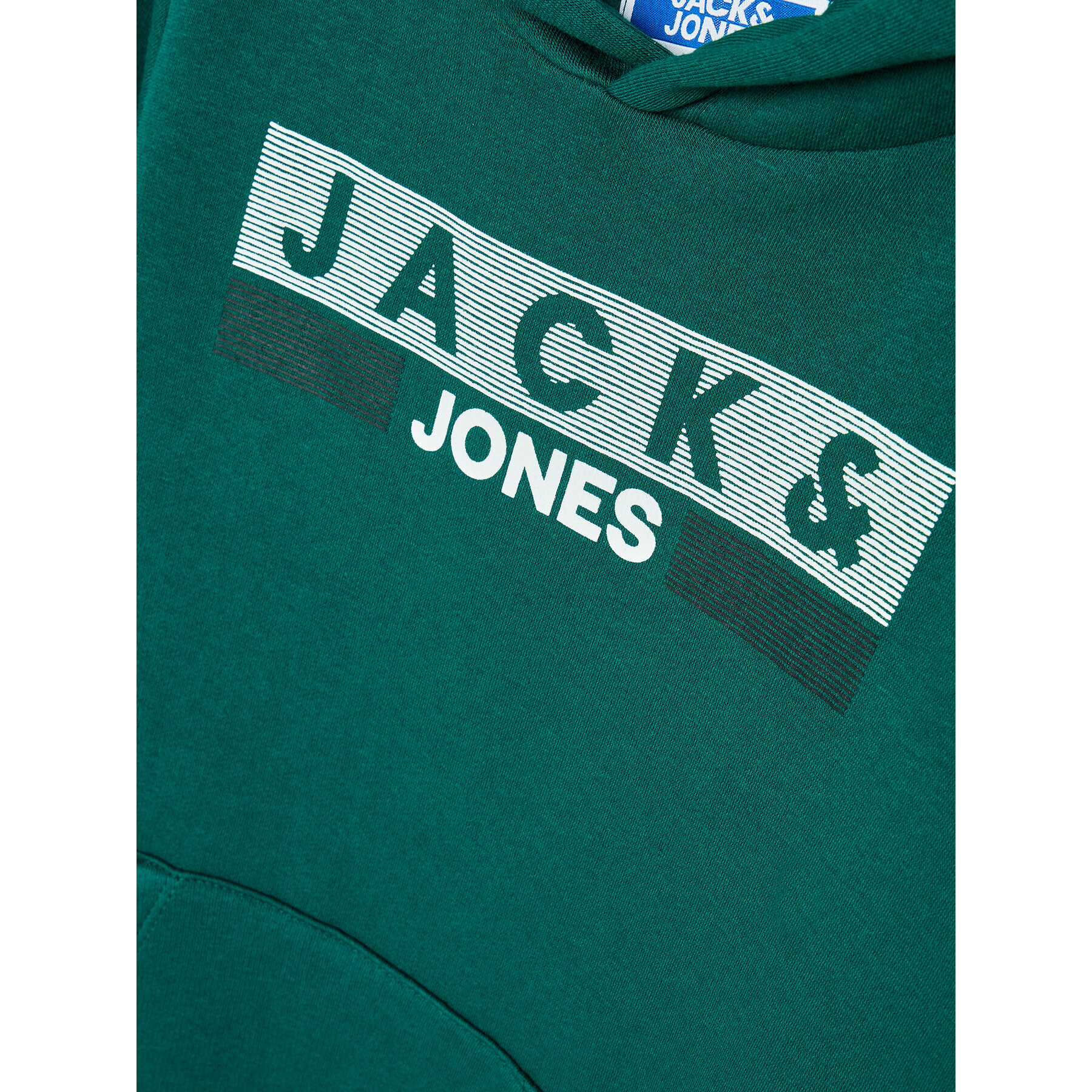 Jack&Jones Junior Mikina Logo 12231372 Zelená Regular Fit - Pepit.cz