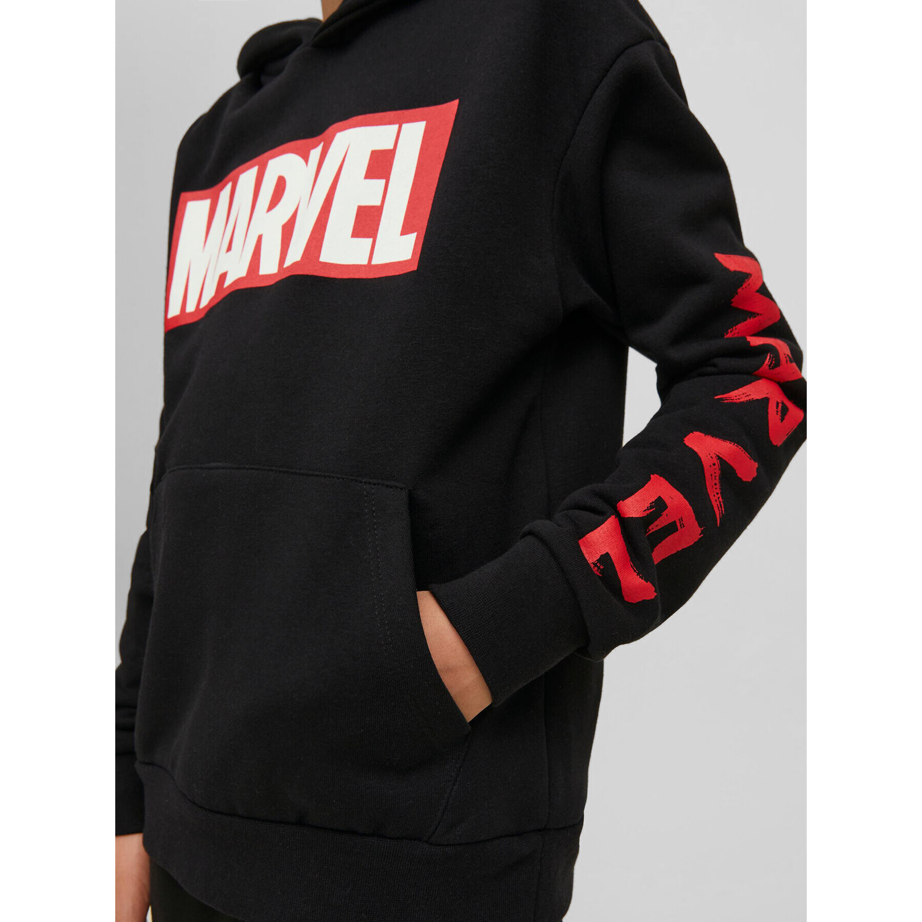 Jack&Jones Junior Mikina MARVEL 12217804 Černá Loose Fit - Pepit.cz