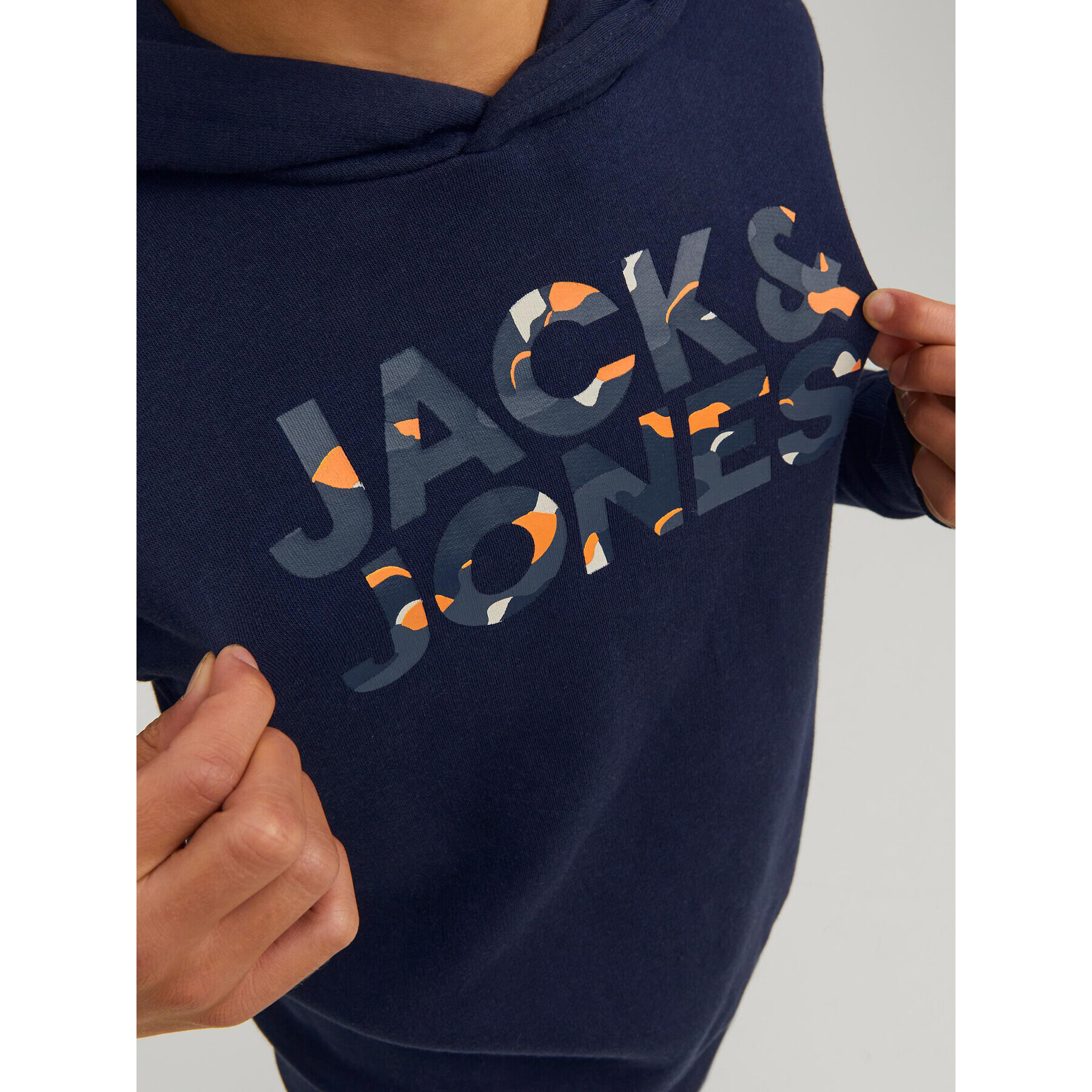 Jack&Jones Junior Mikina Ramp 12213338 Tmavomodrá Regular Fit - Pepit.cz