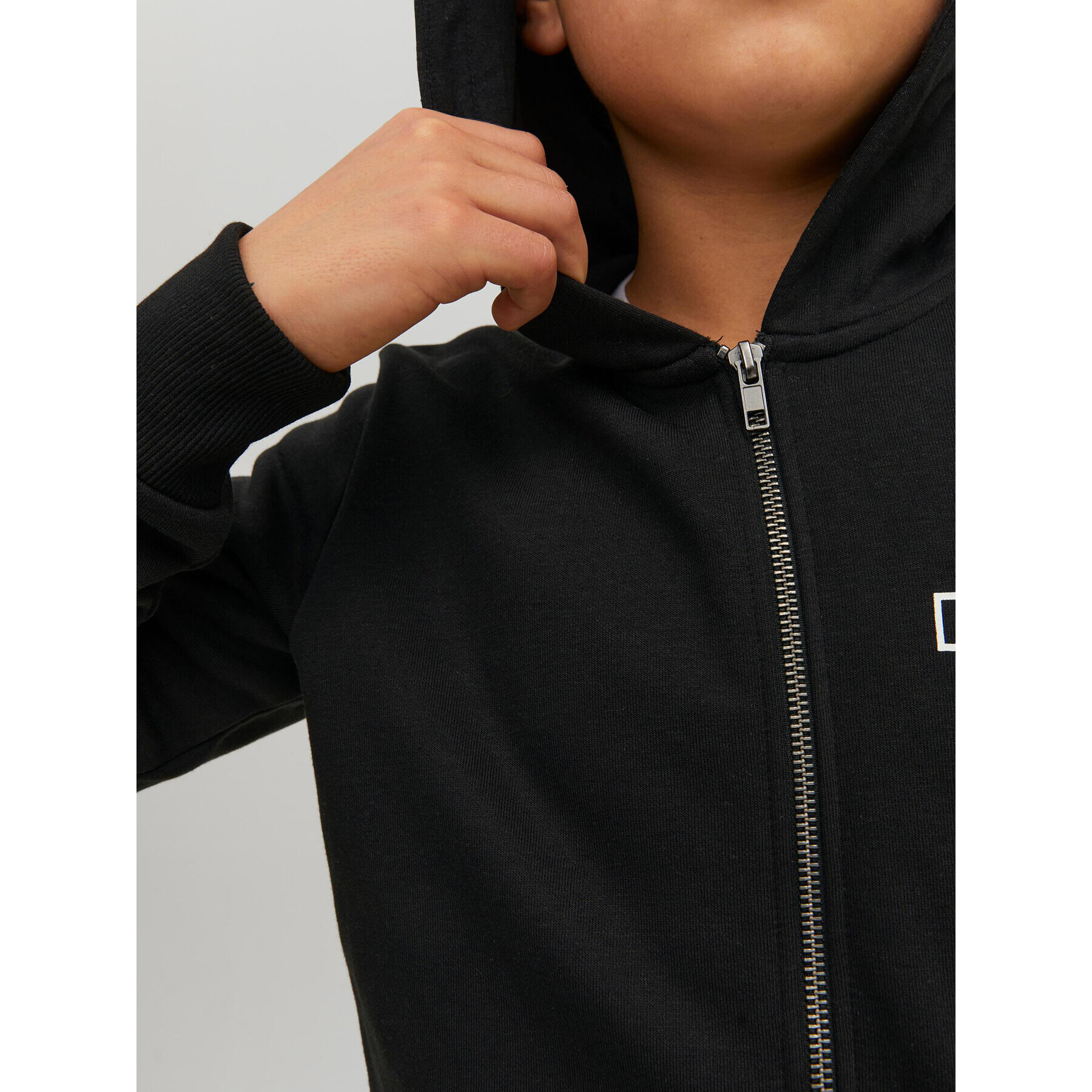 Jack&Jones Junior Mikina Space Logo 12221210 Černá Regular Fit - Pepit.cz