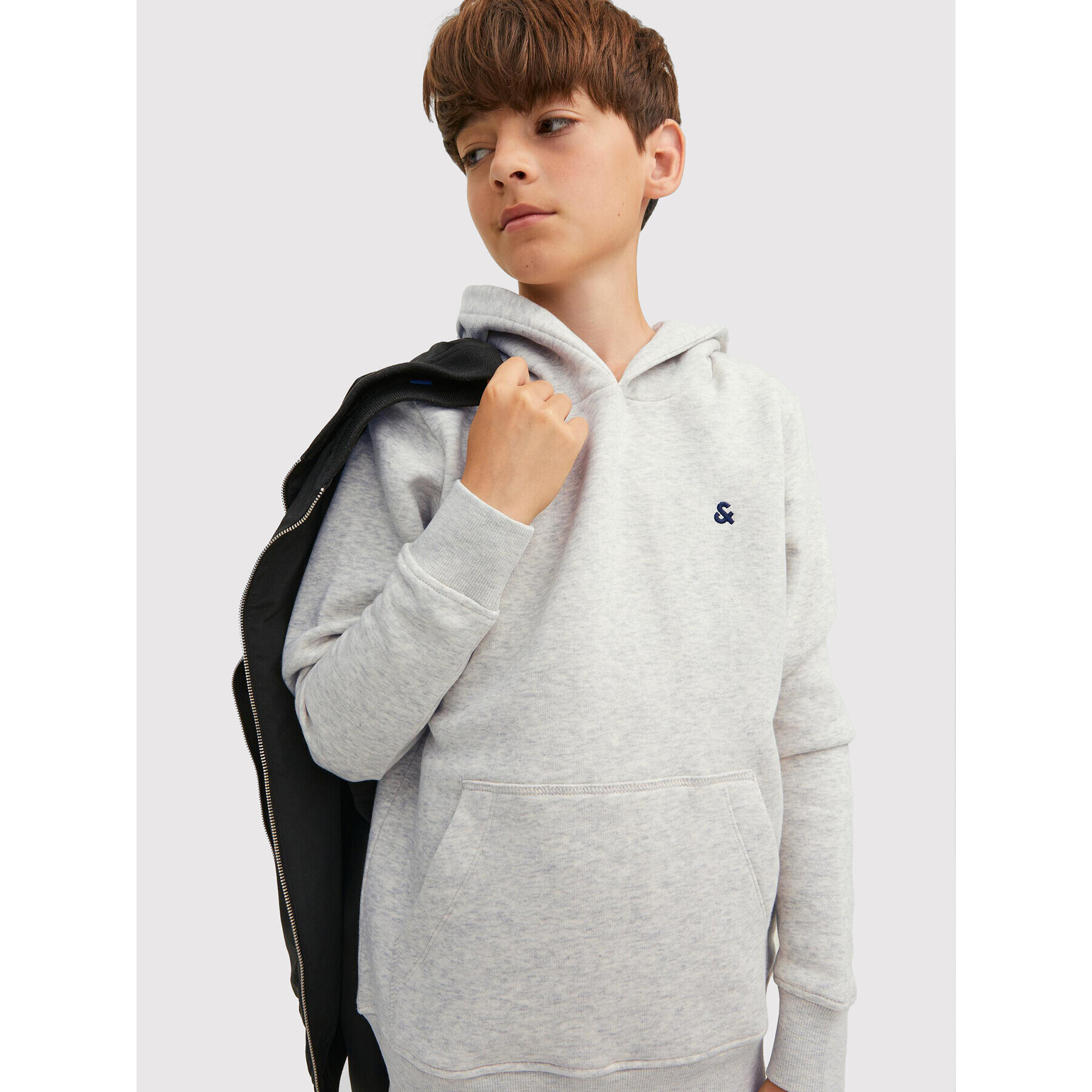 Jack&Jones Junior Mikina Star 12213100 Šedá Regular Fit - Pepit.cz