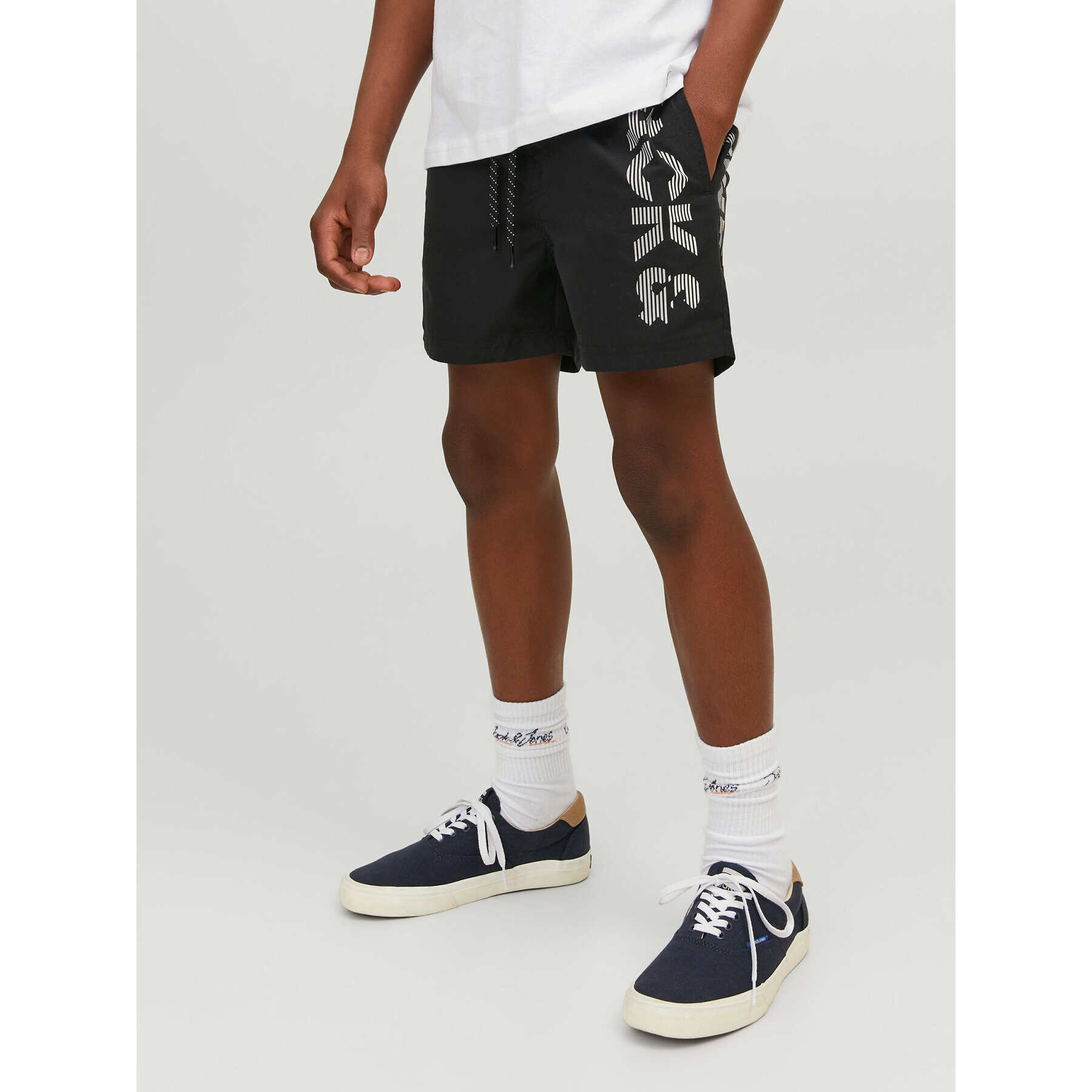 Jack&Jones Junior Plavecké šortky 12226262 Černá Regular Fit - Pepit.cz