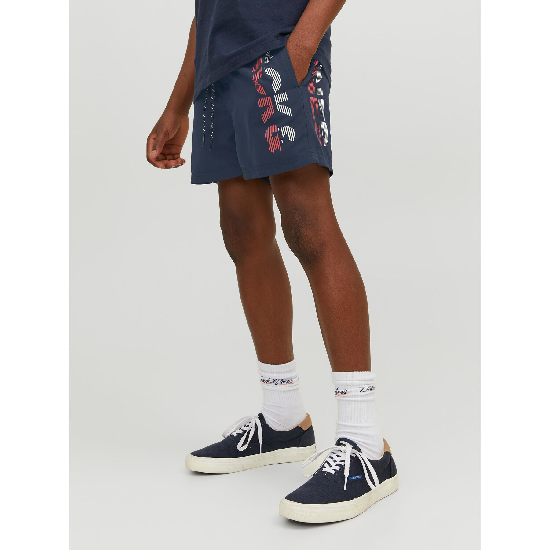 Jack&Jones Junior Plavecké šortky 12226262 Tmavomodrá Regular Fit - Pepit.cz