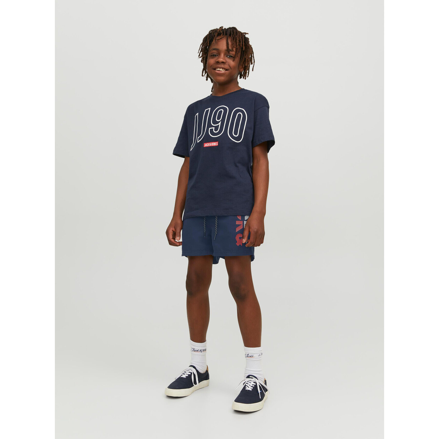 Jack&Jones Junior Plavecké šortky 12226262 Tmavomodrá Regular Fit - Pepit.cz