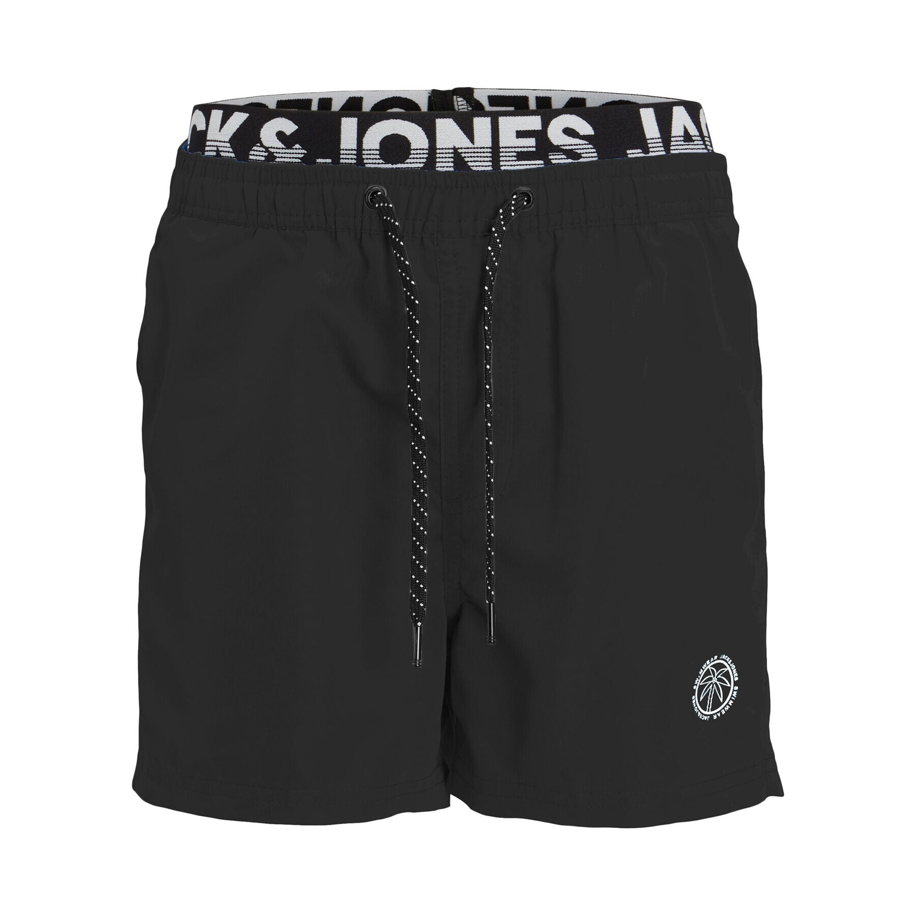 Jack&Jones Junior Plavecké šortky 12228535 Černá Regular Fit - Pepit.cz