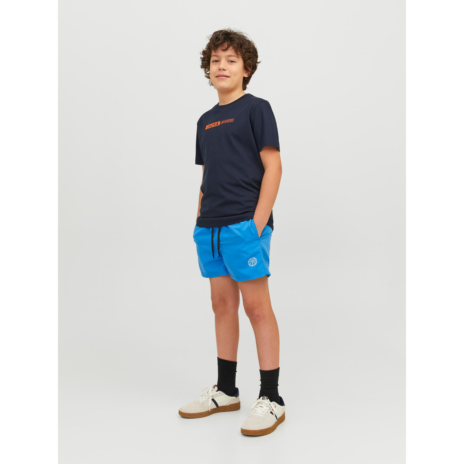 Jack&Jones Junior Plavecké šortky 12228535 Modrá Regular Fit - Pepit.cz