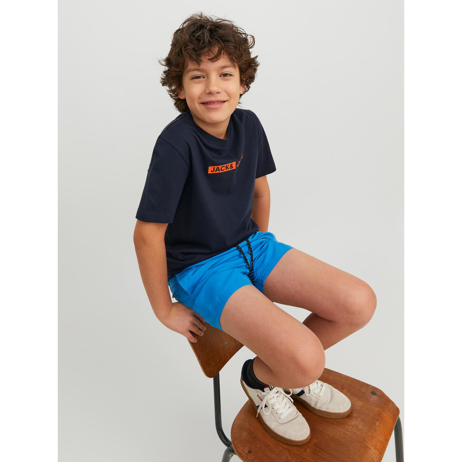 Jack&Jones Junior Plavecké šortky 12228535 Modrá Regular Fit - Pepit.cz