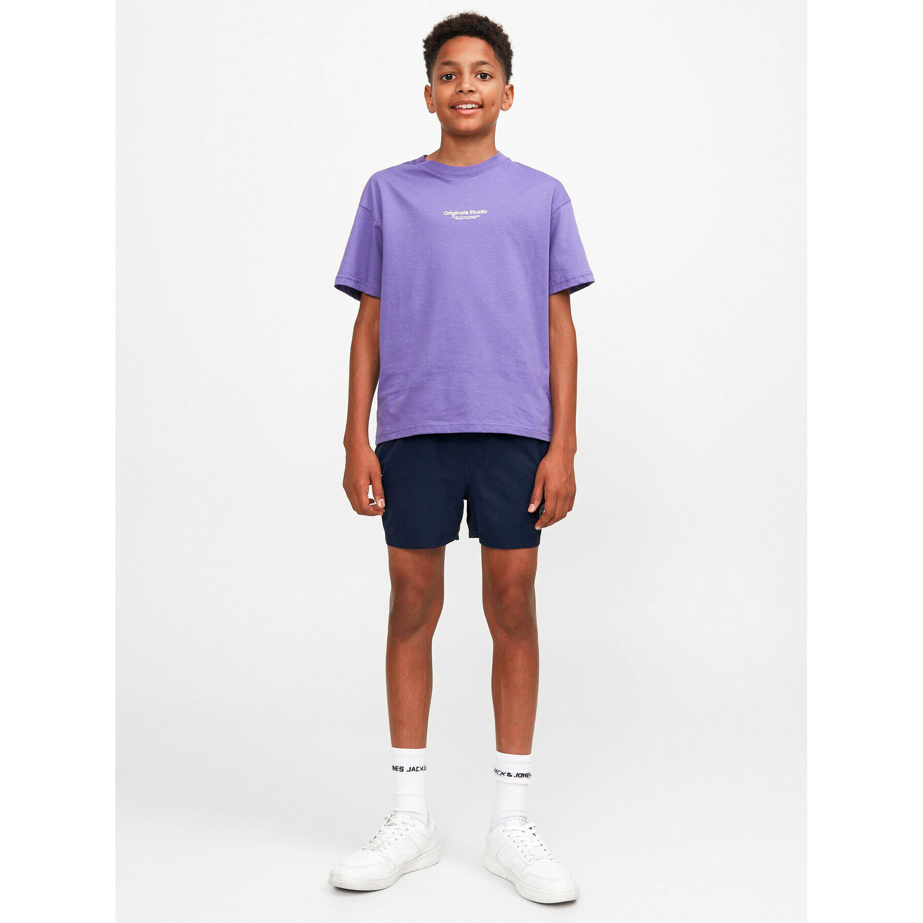 Jack&Jones Junior Plavecké šortky 12228535 Tmavomodrá Regular Fit - Pepit.cz