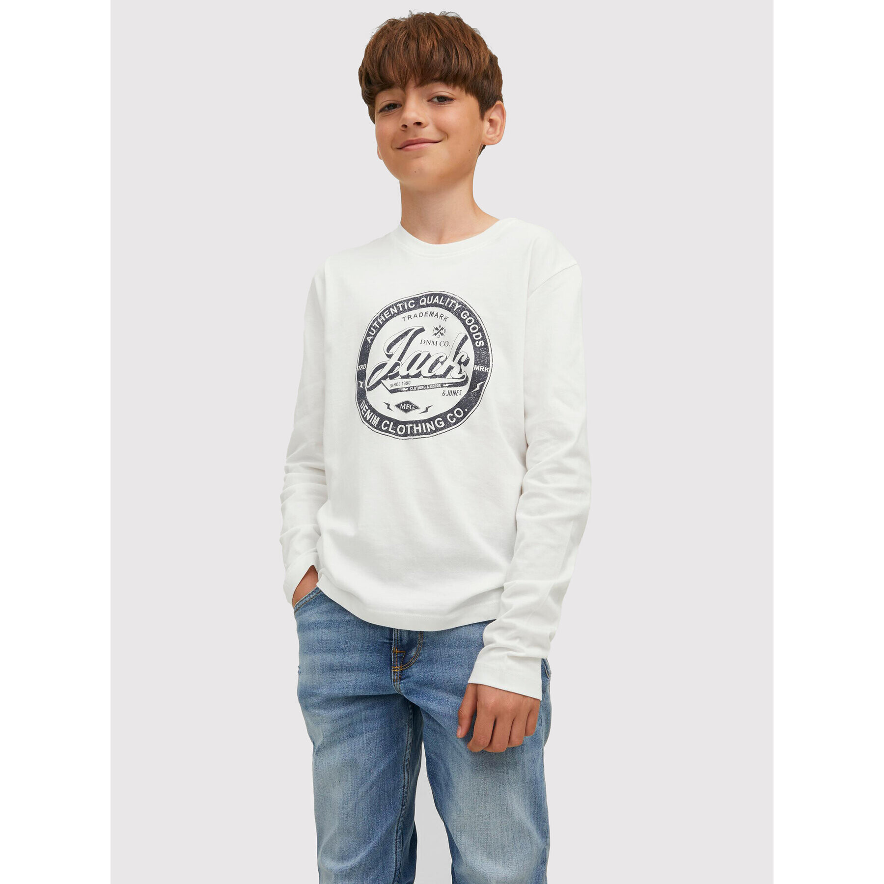 Jack&Jones Junior Souprava 2 halenky Jeans 12222427 Tmavomodrá Regular Fit - Pepit.cz