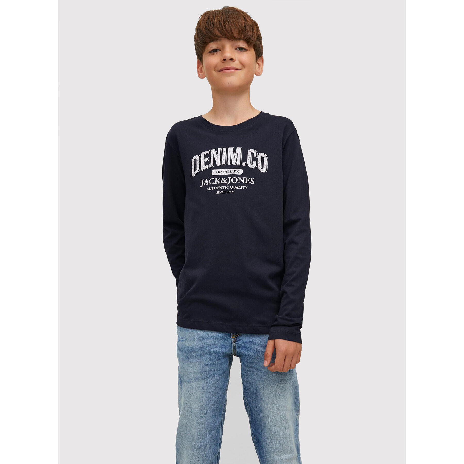 Jack&Jones Junior Souprava 2 halenky Jeans 12222427 Tmavomodrá Regular Fit - Pepit.cz