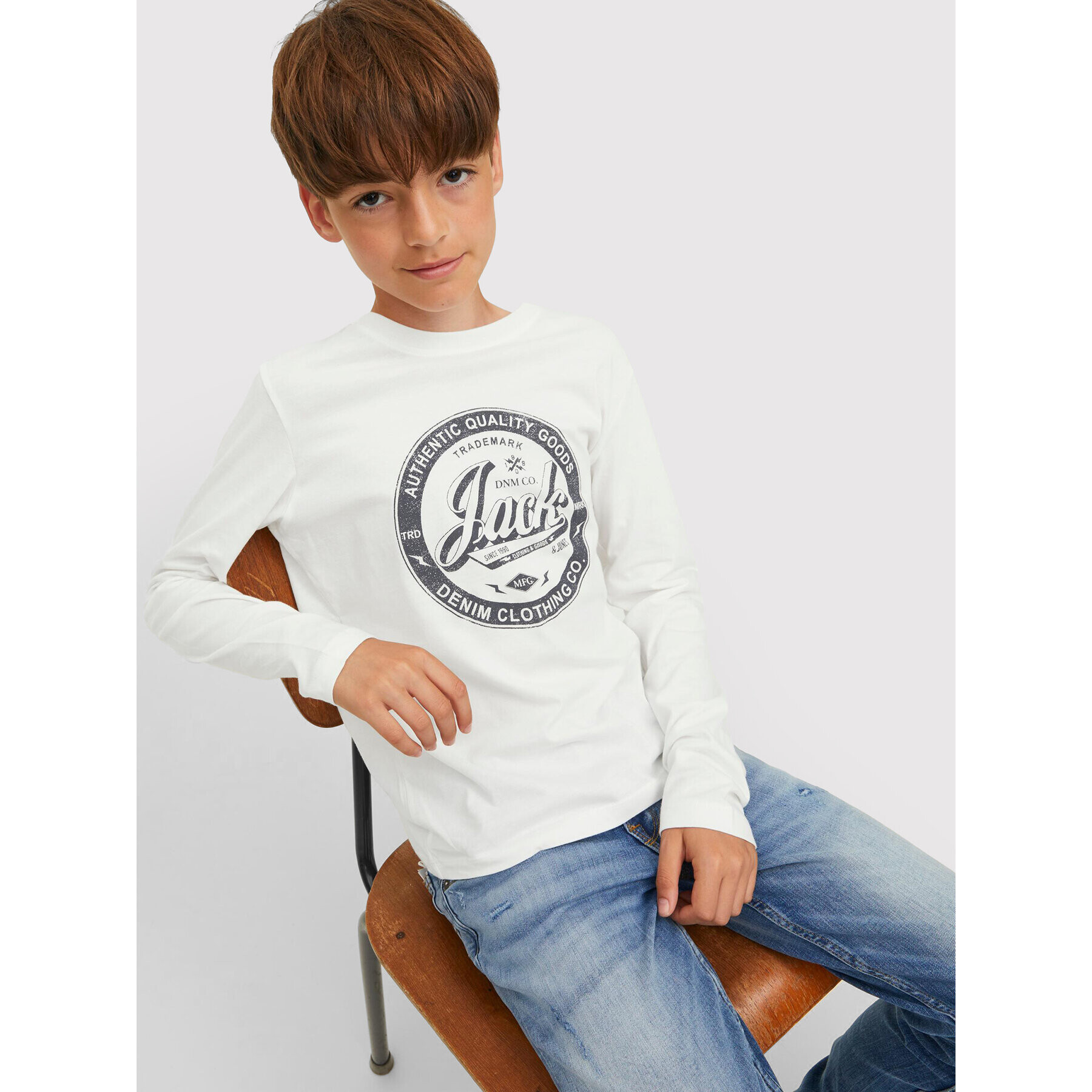 Jack&Jones Junior Souprava 2 halenky Jeans 12222427 Tmavomodrá Regular Fit - Pepit.cz