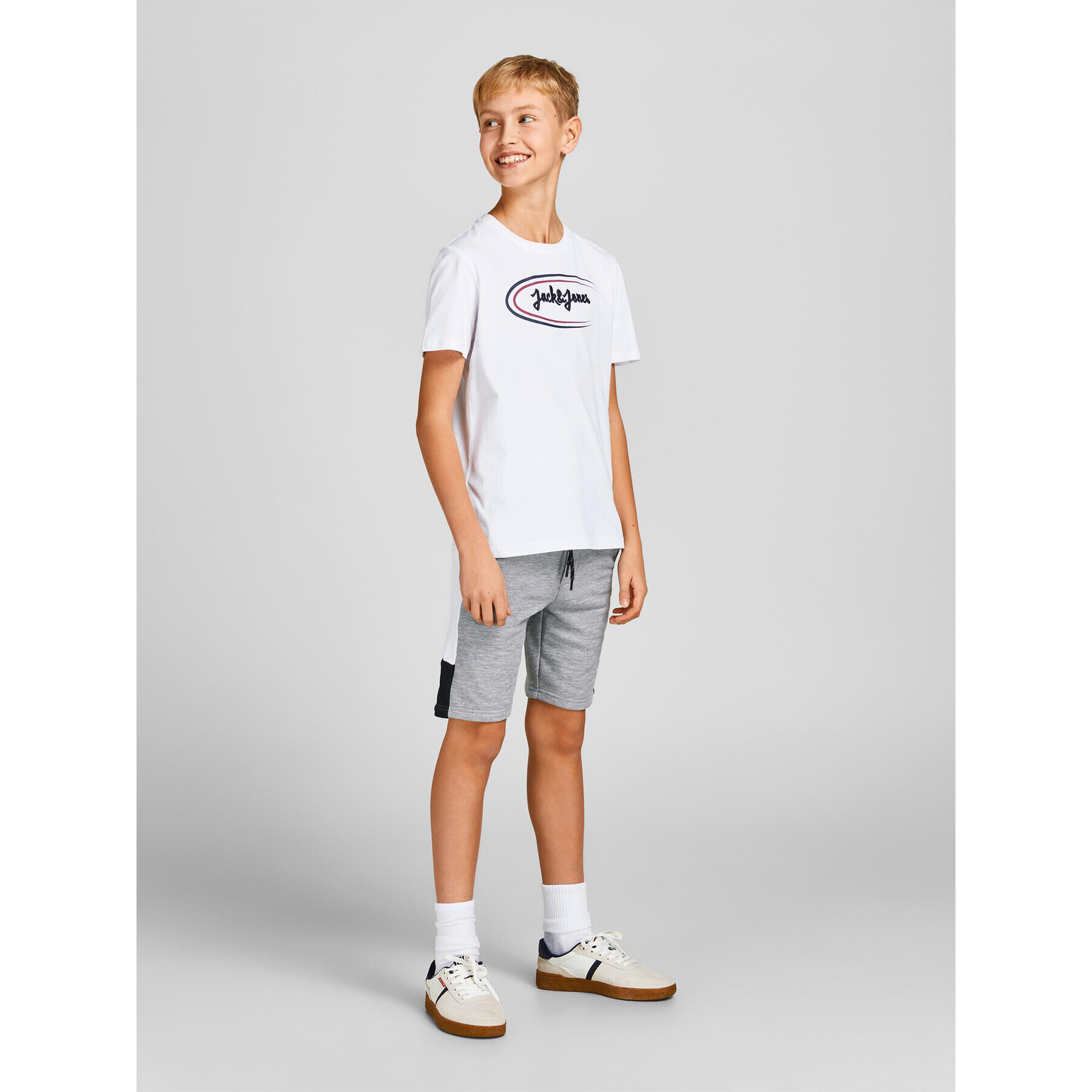 Jack&Jones Junior Sportovní kraťasy 12200266 Šedá Slim Fit - Pepit.cz