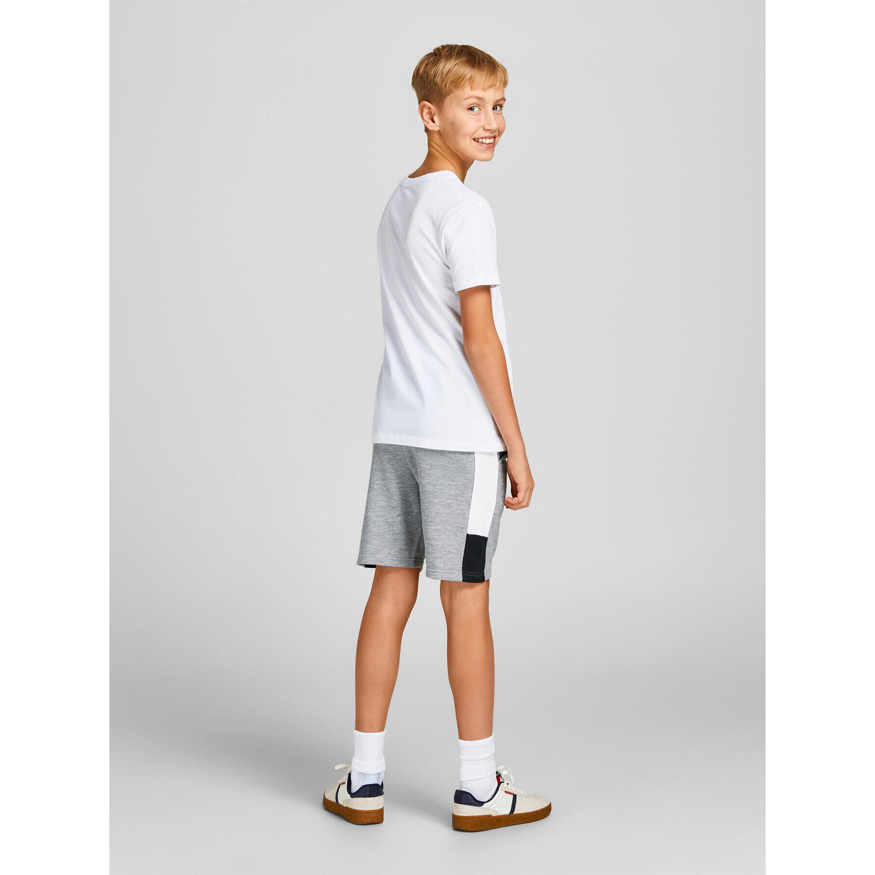 Jack&Jones Junior Sportovní kraťasy 12200266 Šedá Slim Fit - Pepit.cz