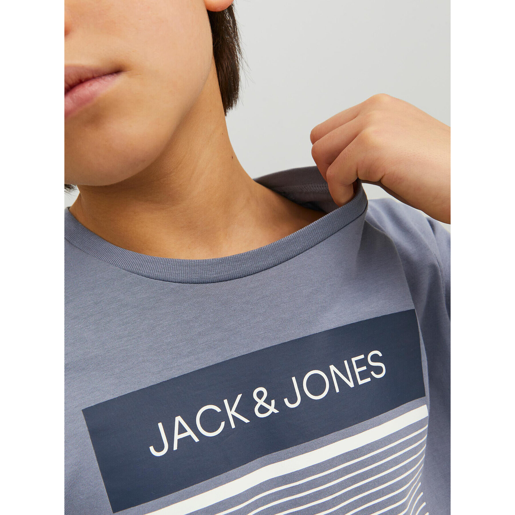 Jack&Jones Junior T-Shirt 12224231 Modrá Regular Fit - Pepit.cz