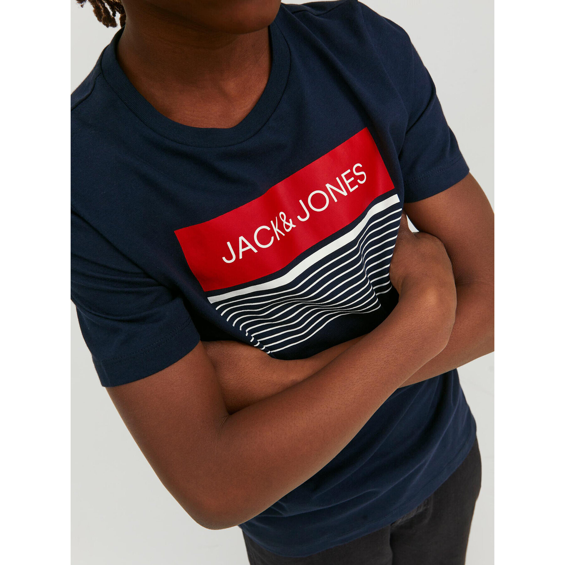 Jack&Jones Junior T-Shirt 12224231 Tmavomodrá Regular Fit - Pepit.cz