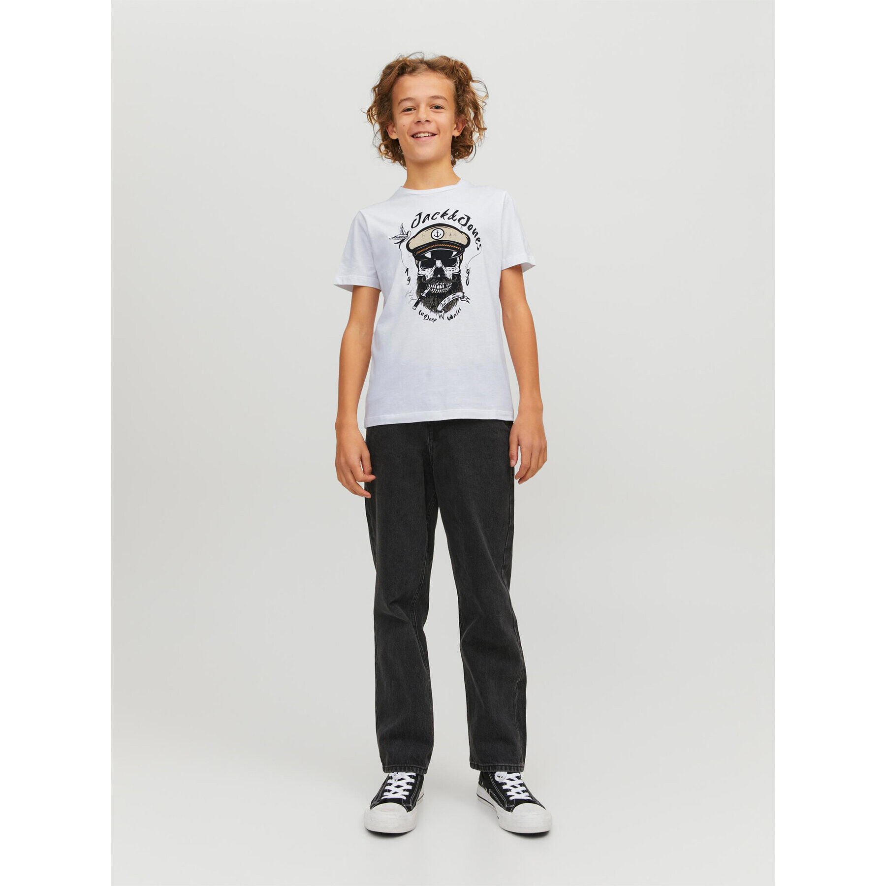 Jack&Jones Junior T-Shirt 12230630 Bílá Regular Fit - Pepit.cz