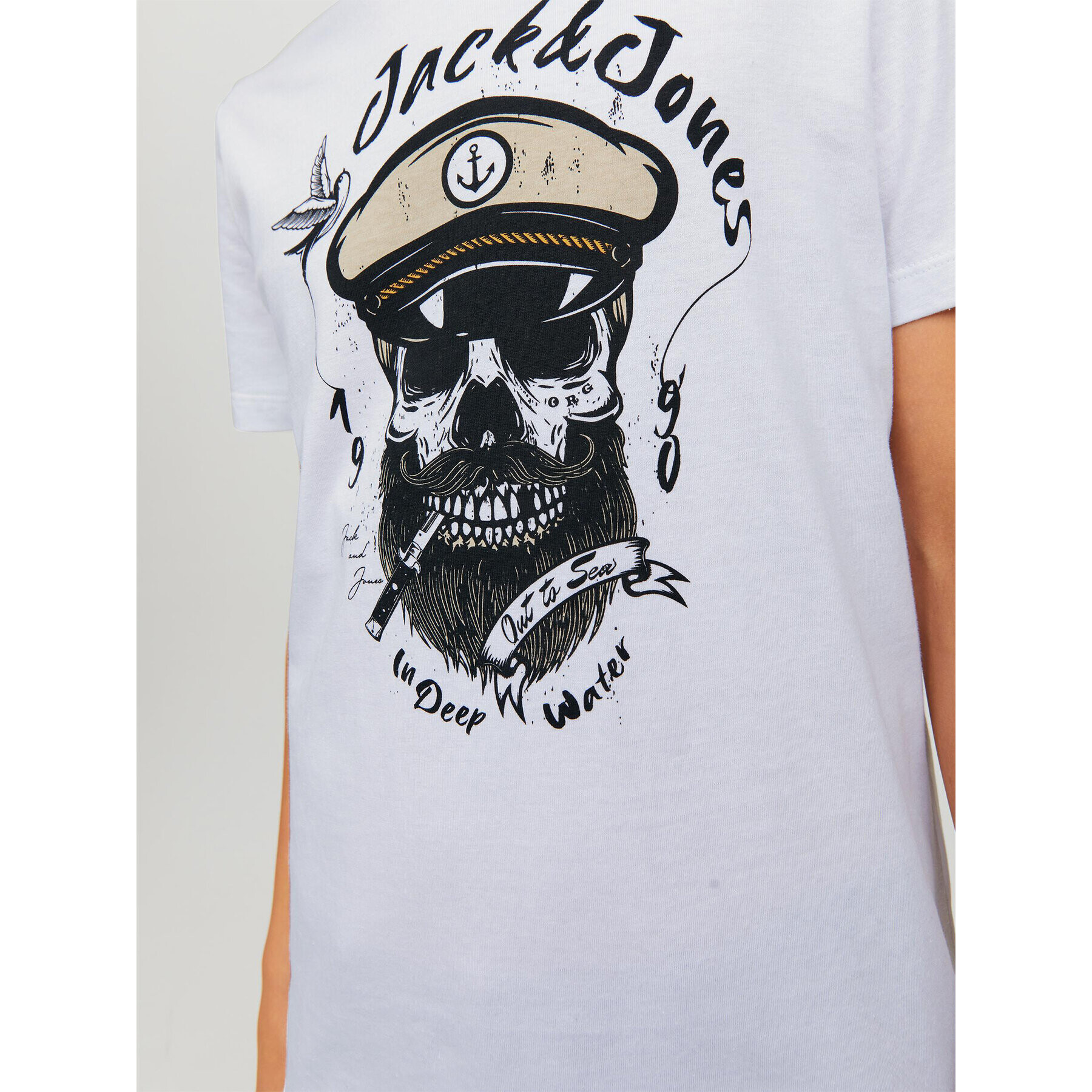 Jack&Jones Junior T-Shirt 12230630 Bílá Regular Fit - Pepit.cz