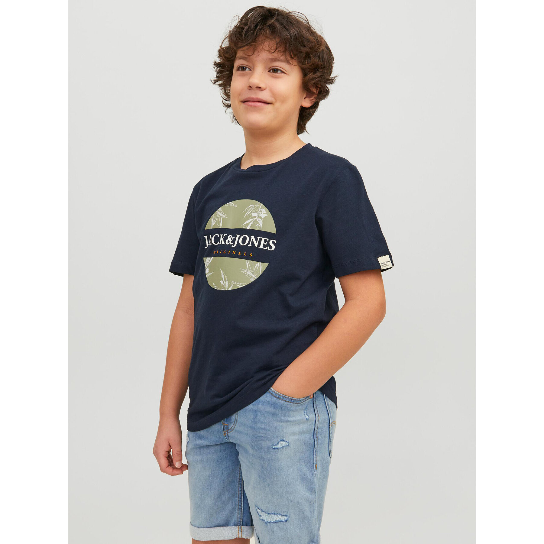 Jack&Jones Junior T-Shirt 12230796 Tmavomodrá Standard Fit - Pepit.cz