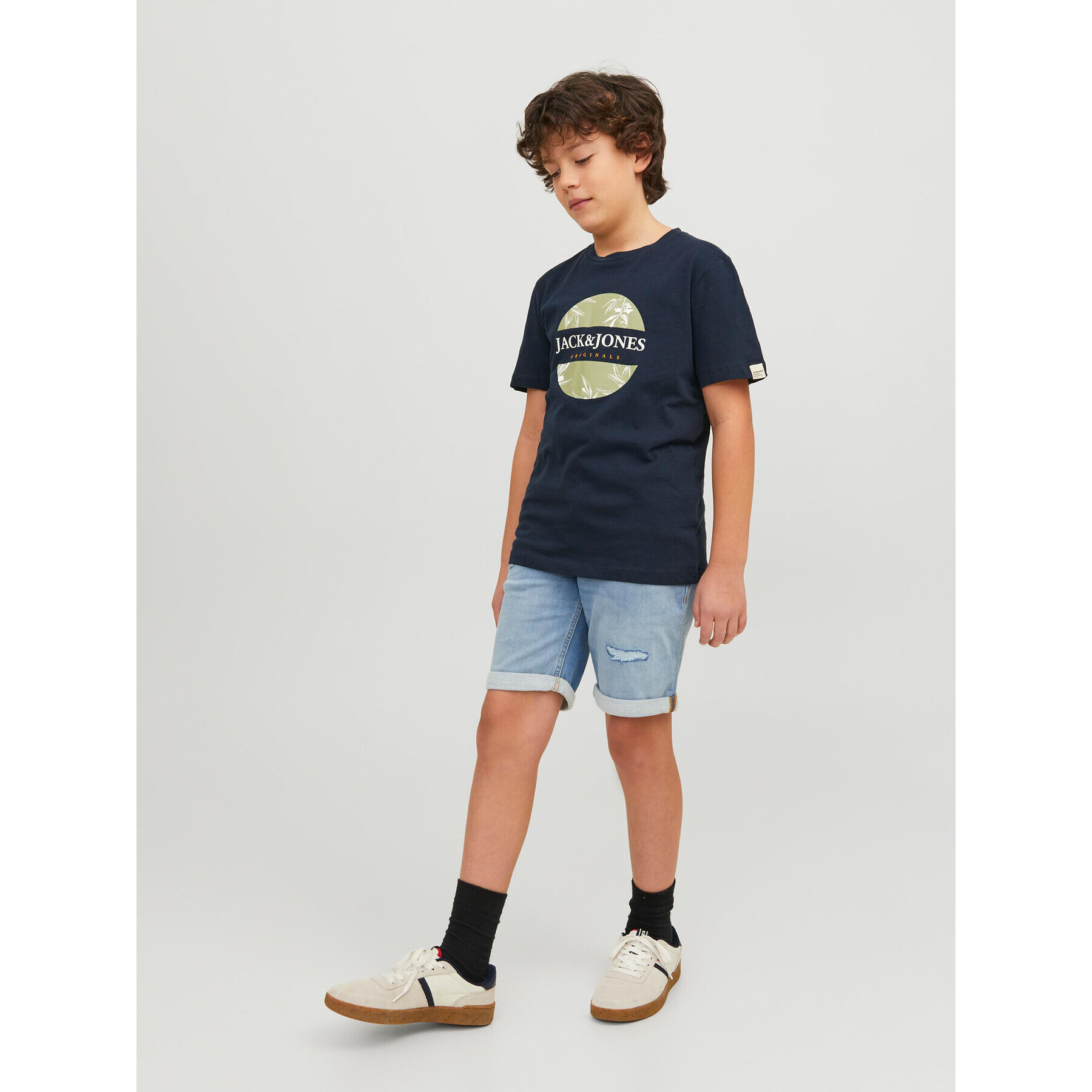 Jack&Jones Junior T-Shirt 12230796 Tmavomodrá Standard Fit - Pepit.cz