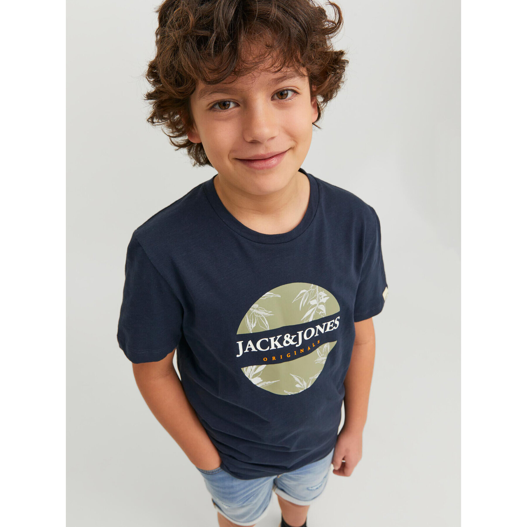 Jack&Jones Junior T-Shirt 12230796 Tmavomodrá Standard Fit - Pepit.cz