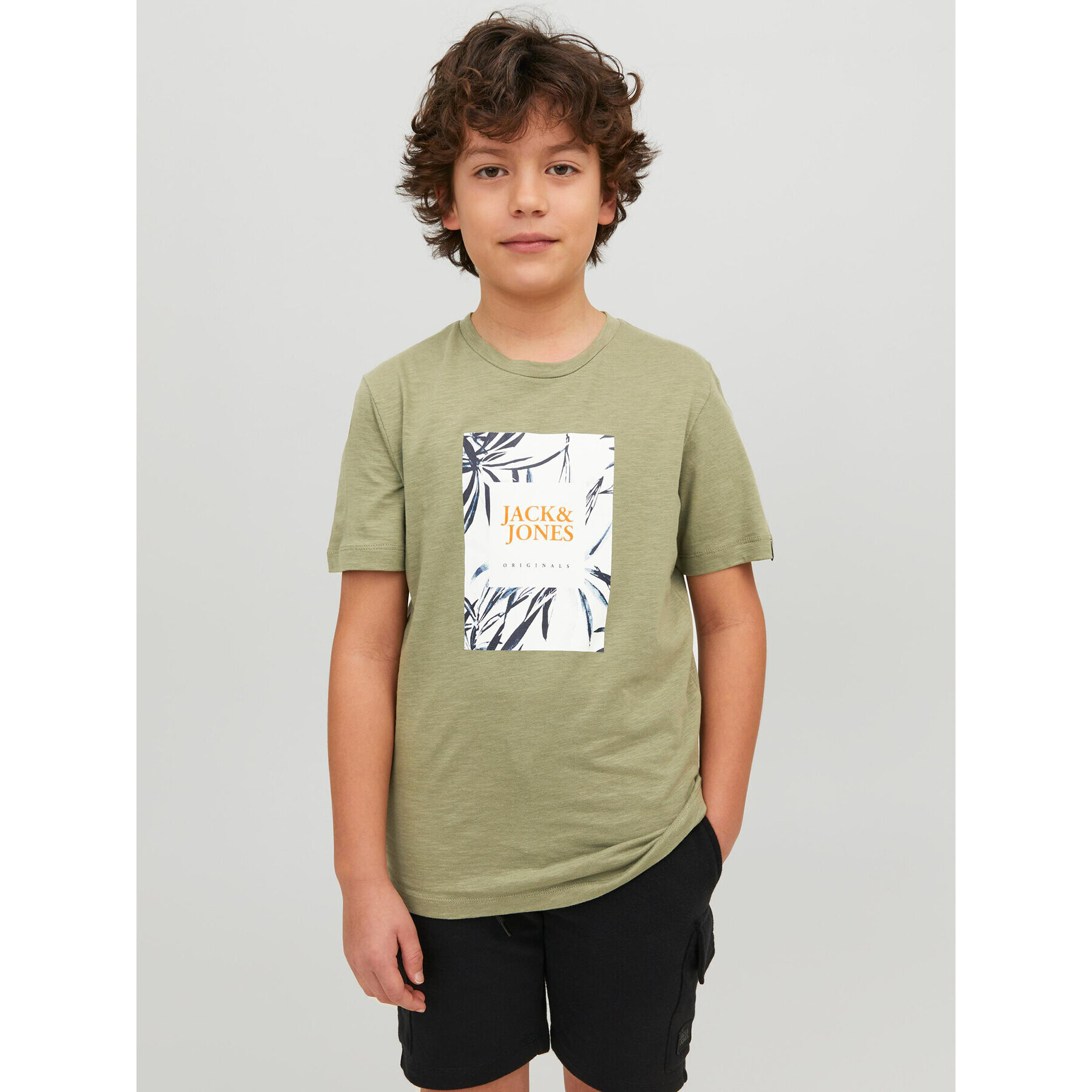 Jack&Jones Junior T-Shirt 12230796 Zelená Standard Fit - Pepit.cz