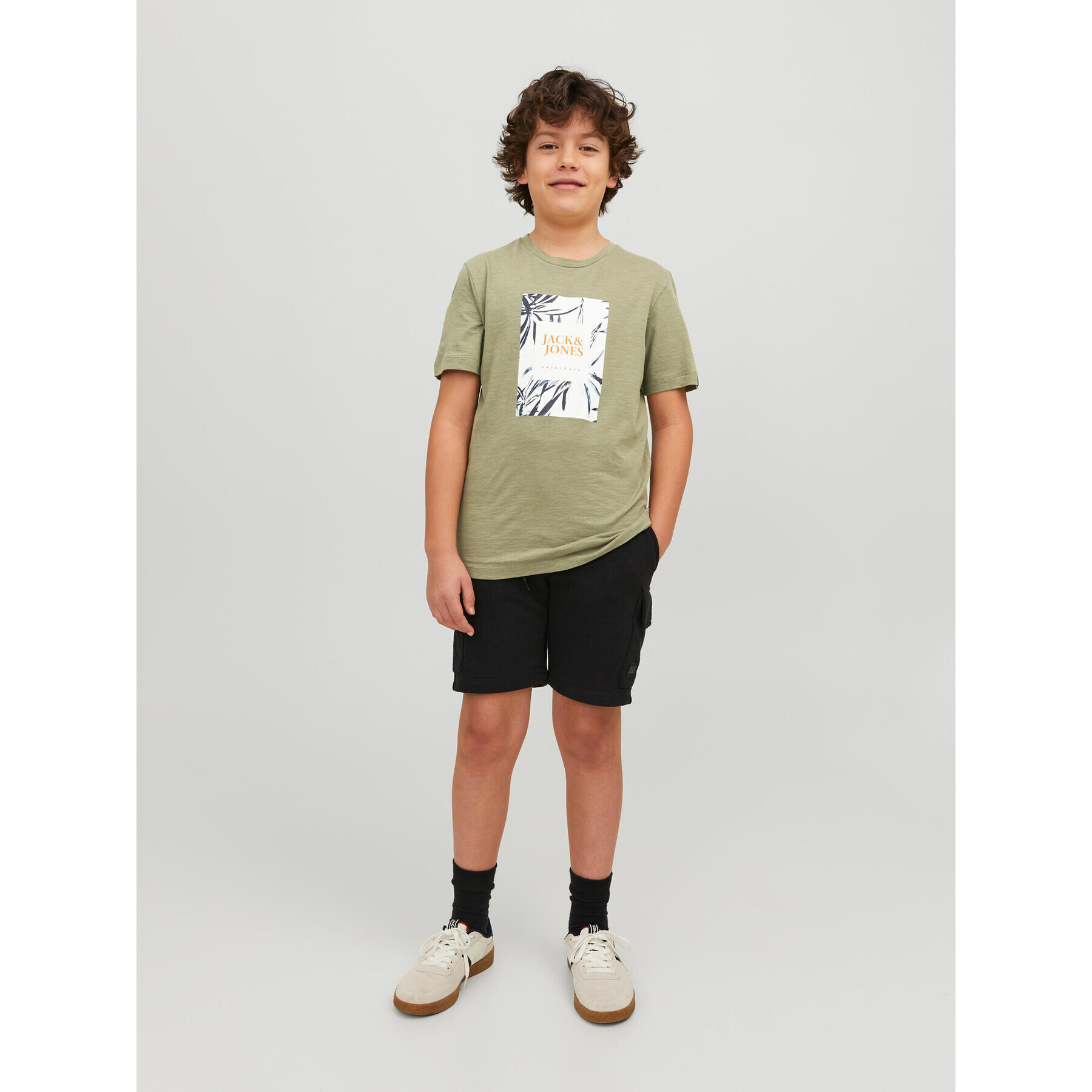 Jack&Jones Junior T-Shirt 12230796 Zelená Standard Fit - Pepit.cz