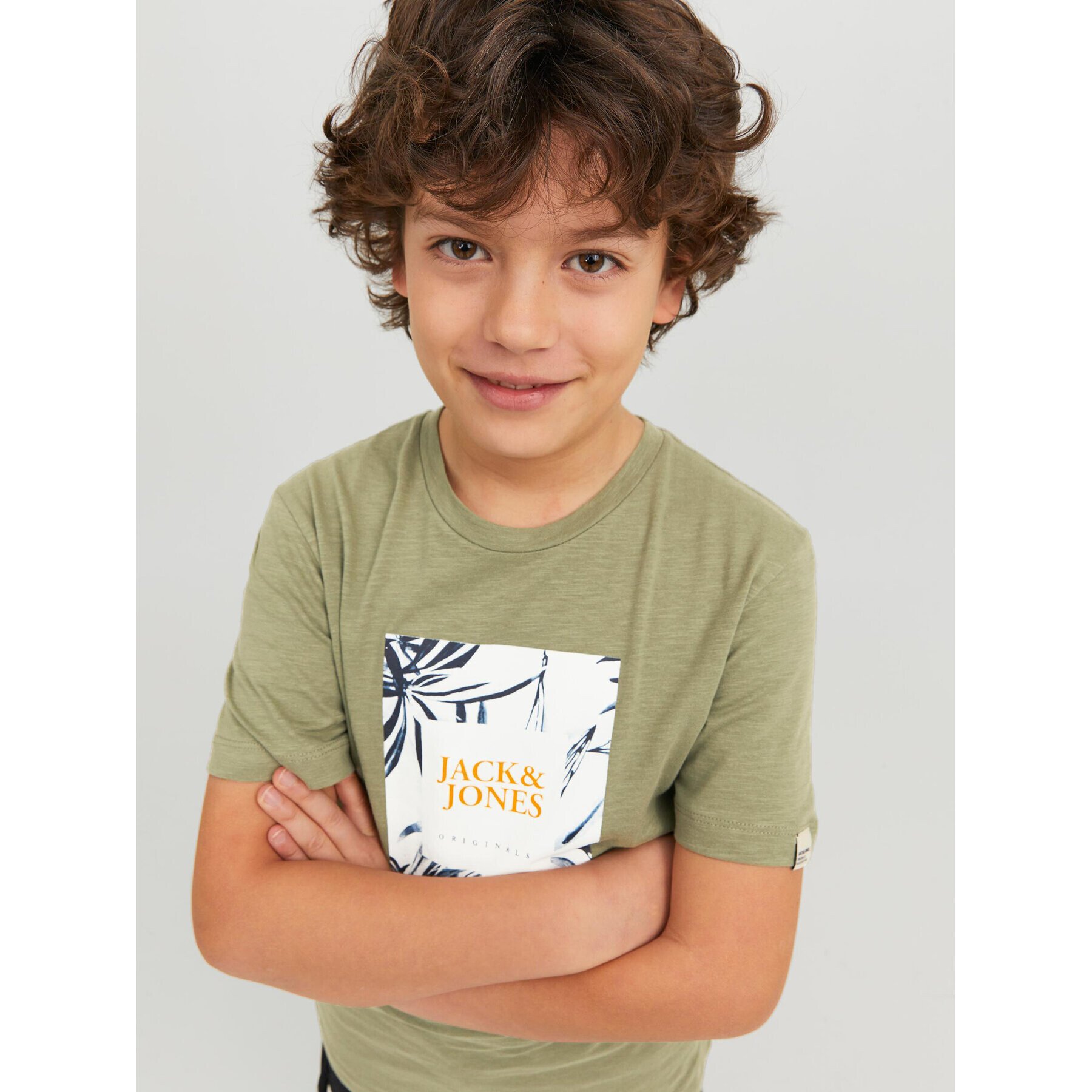 Jack&Jones Junior T-Shirt 12230796 Zelená Standard Fit - Pepit.cz